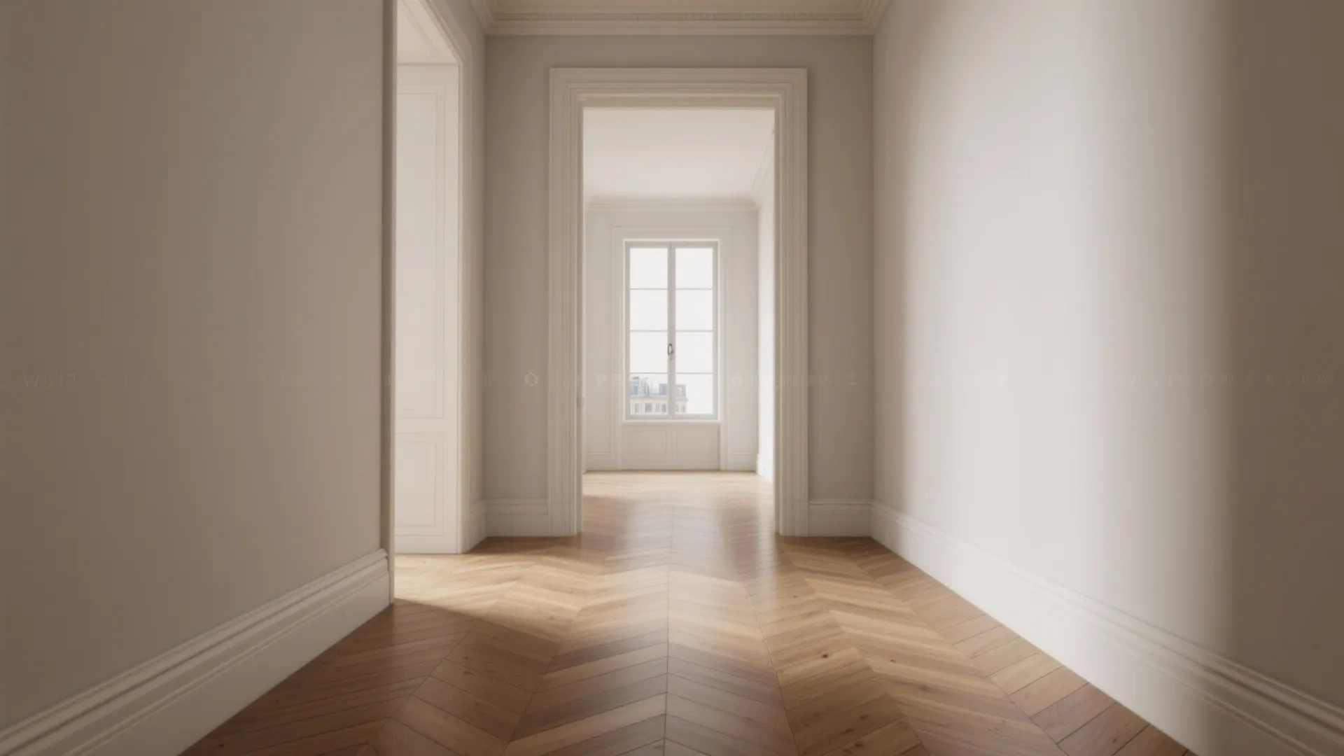 Slim-Plank Herringbone or Chevron to Stretch the Sightline