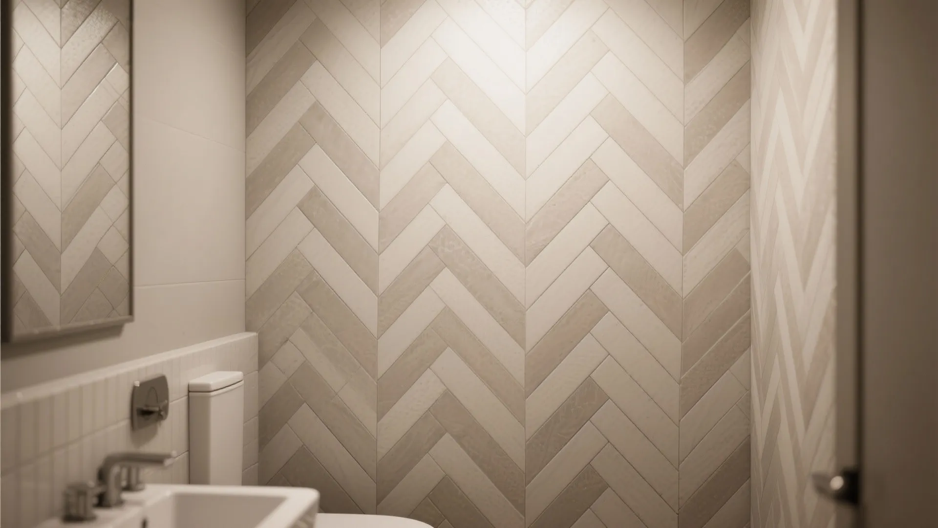 5. Herringbone Tile Pattern