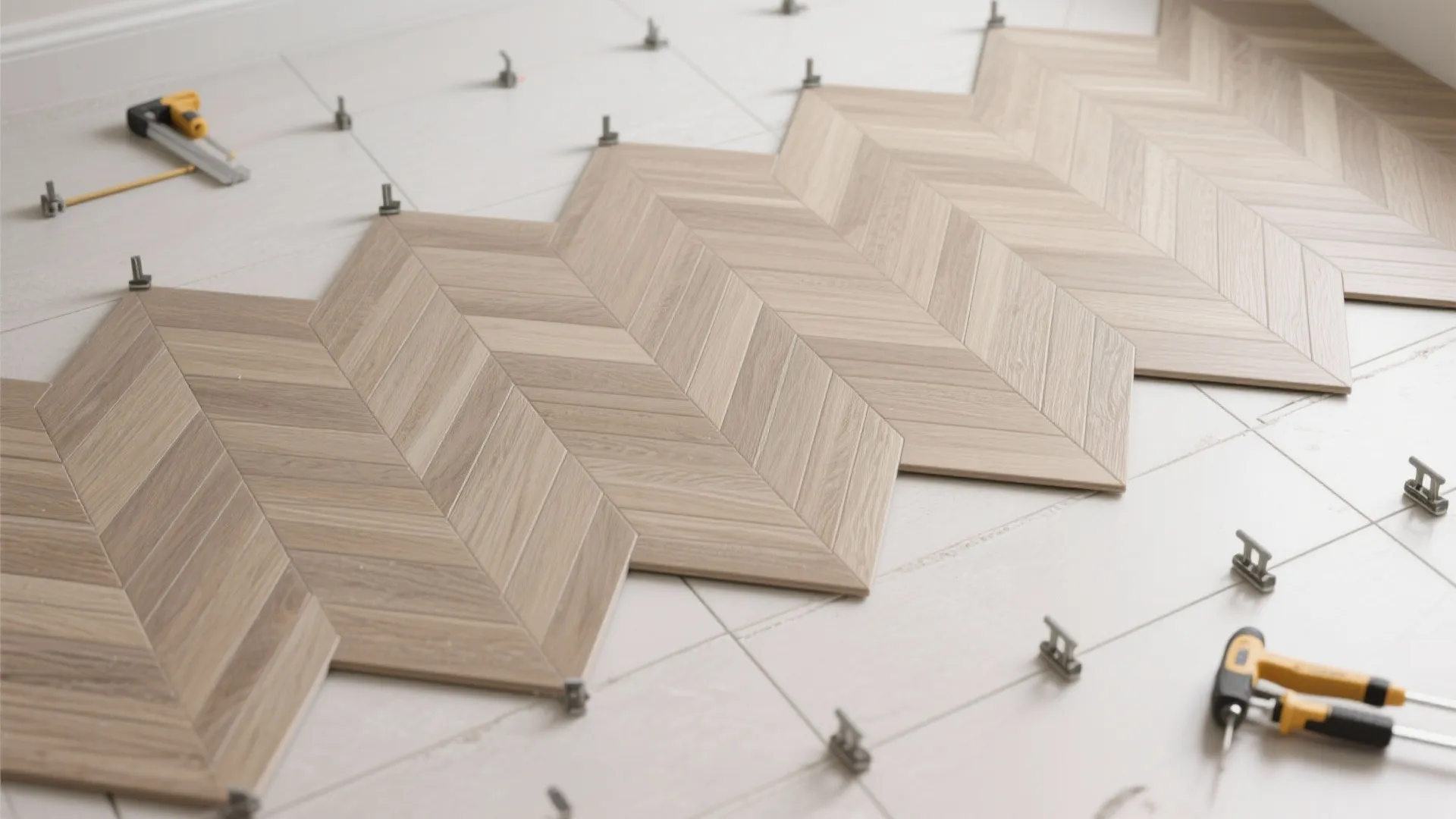 Herringbone Wood-Look Patterns for Movement