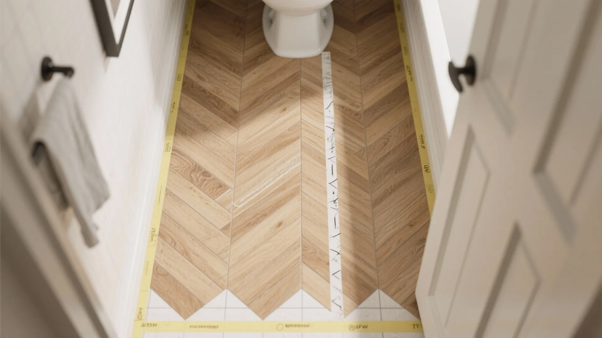 Herringbone Wood Patterns (Warm Matte Finish)
