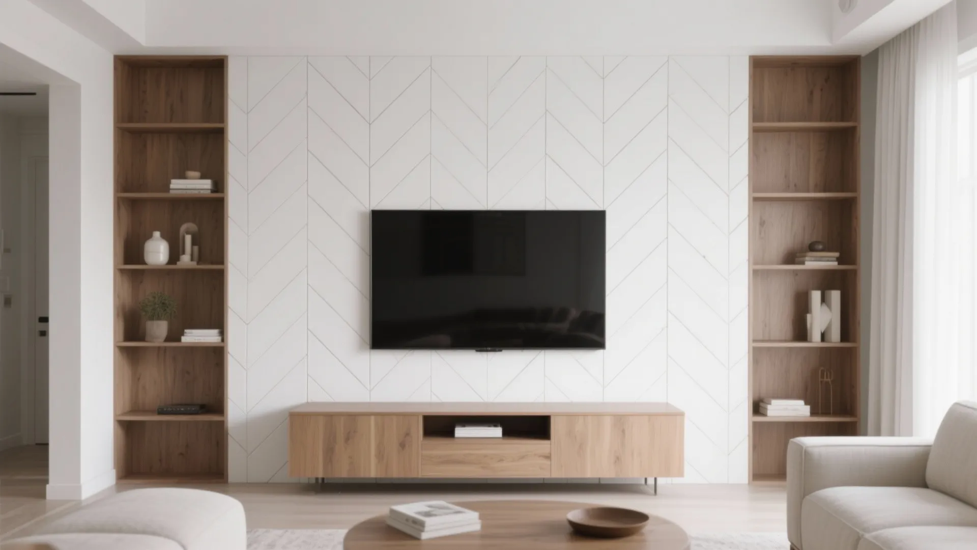 Pattern play with herringbone or chevron mosaics