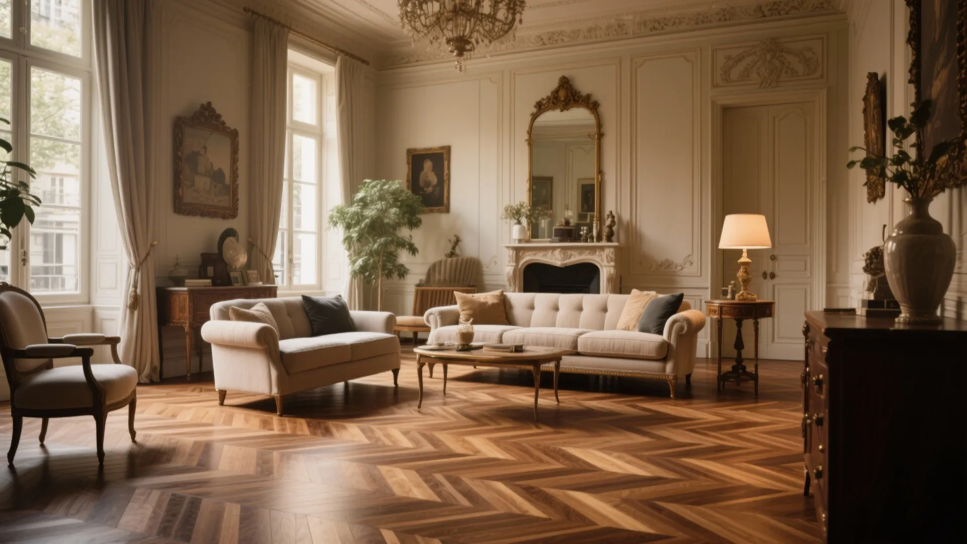 2. Herringbone Pattern for Timeless Elegance