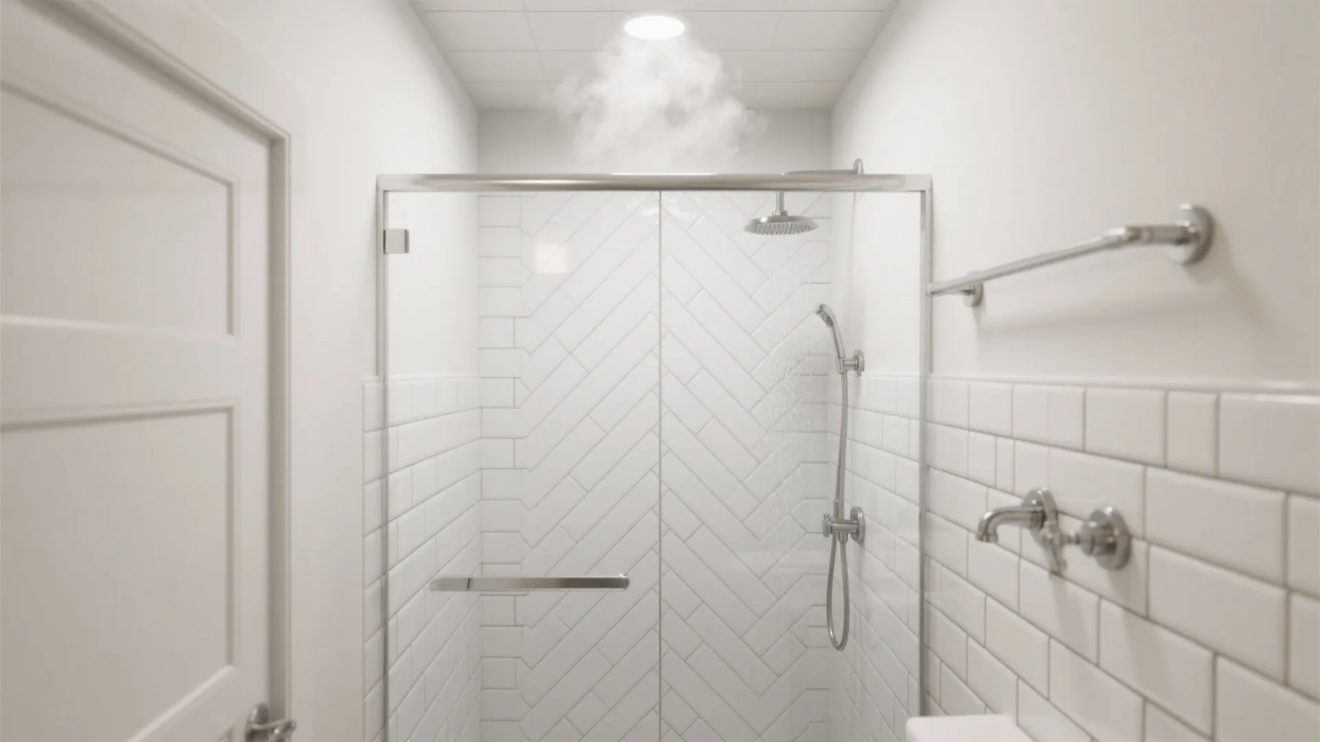 Herringbone and vertical plays to stretch space