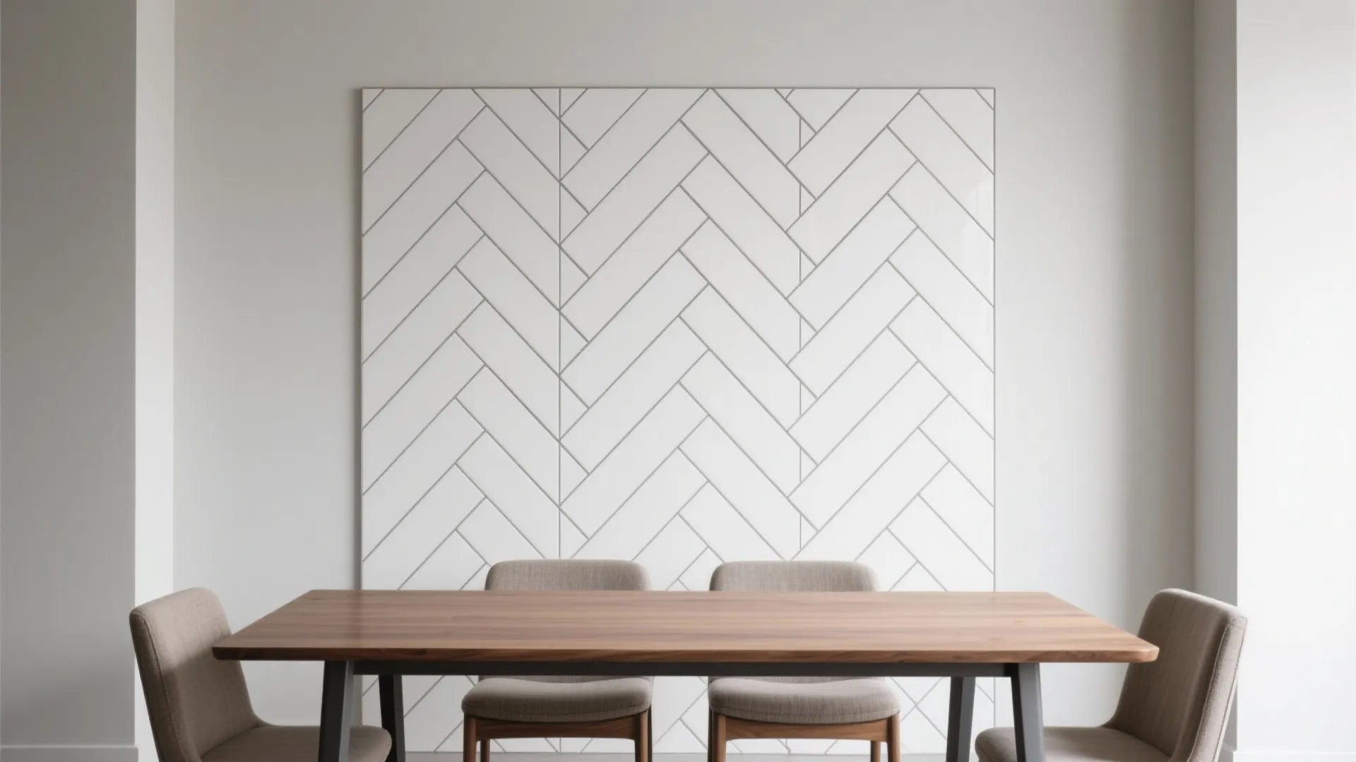 Pattern Play: Herringbone or Chevron Feature Wall