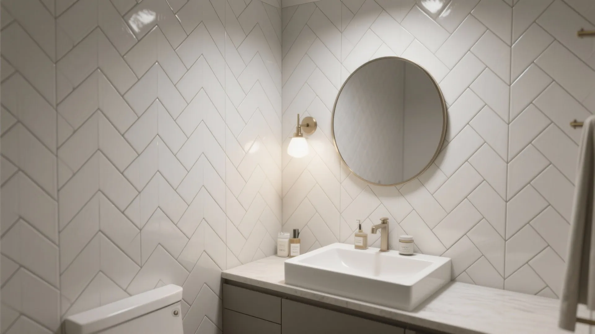 Soft-Sheen Herringbone Ceramic
