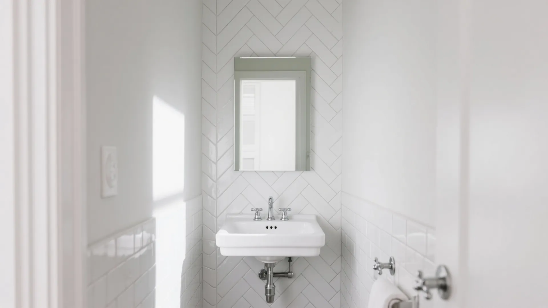 Pattern play: herringbone or vertical stack