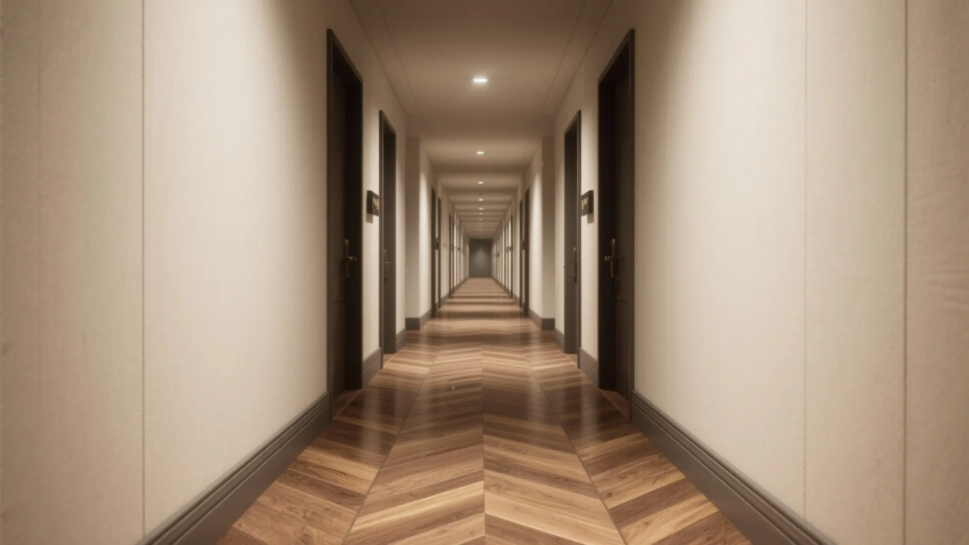 Warmth with Wood-Look Porcelain in Herringbone