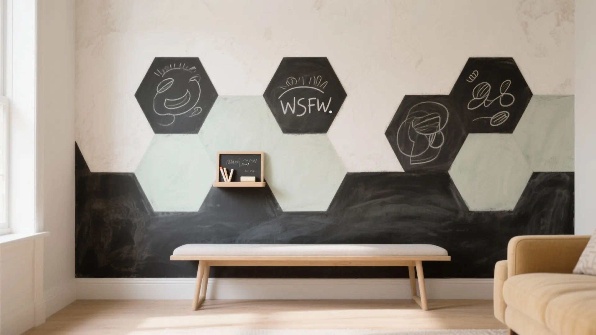 Bonus: Chalkboard or Limewash Hex Zones