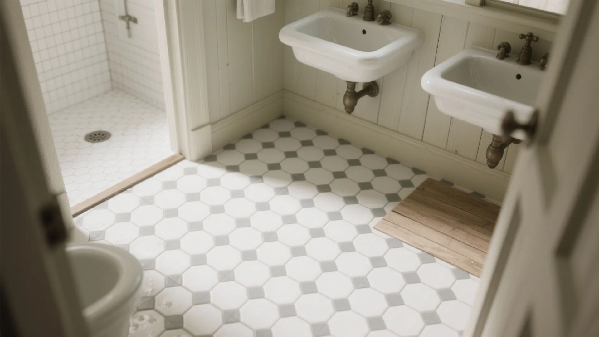 2. Hex tile floor for instant character