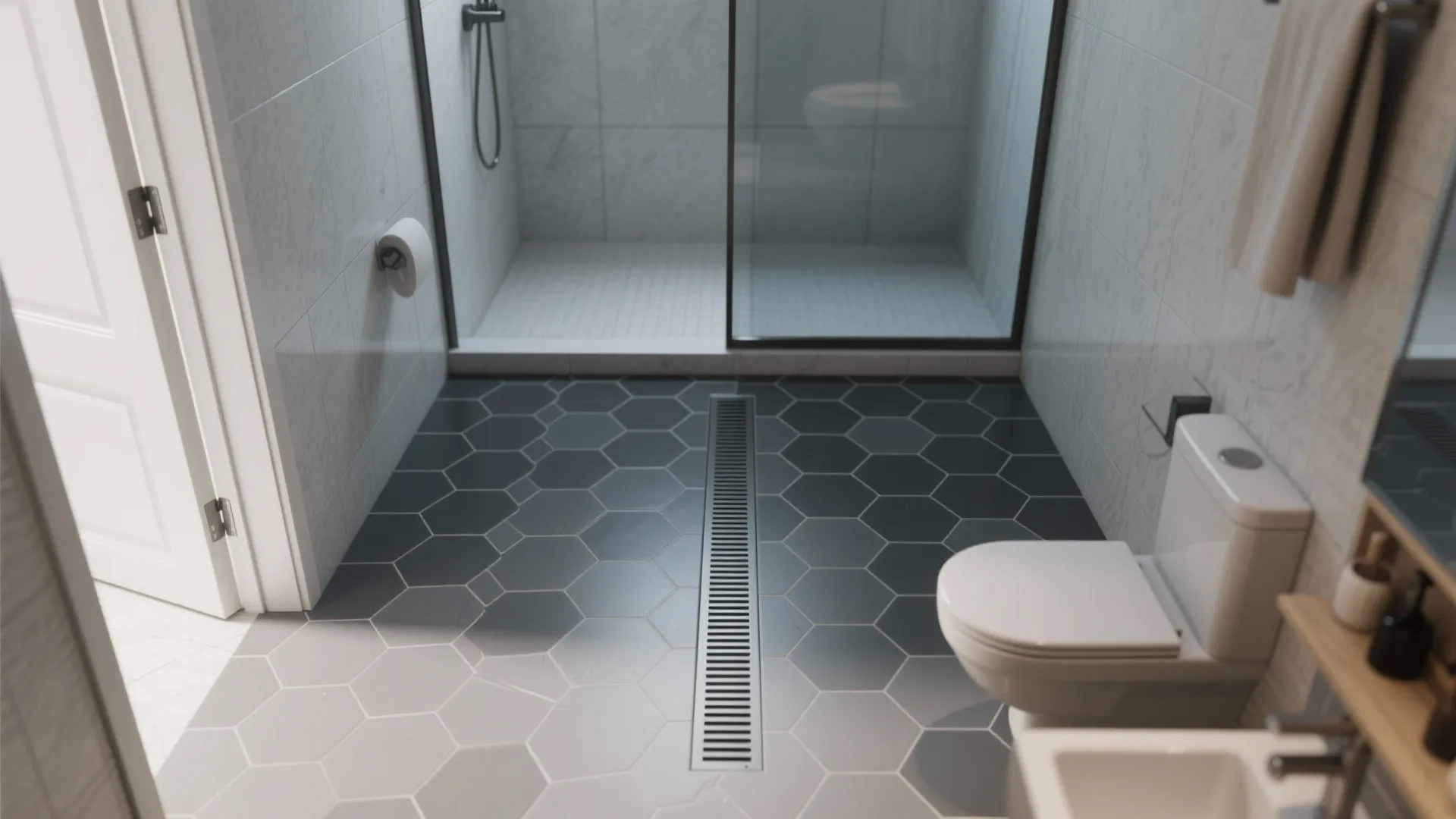 2) 3D hex tiles that guide movement