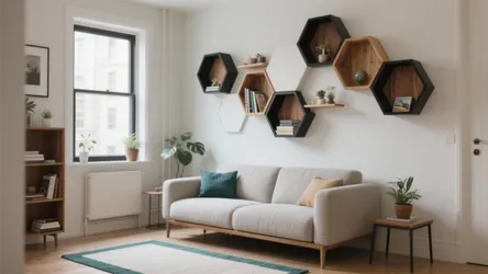 5 Hexagon Wall Shelves Design Ideas