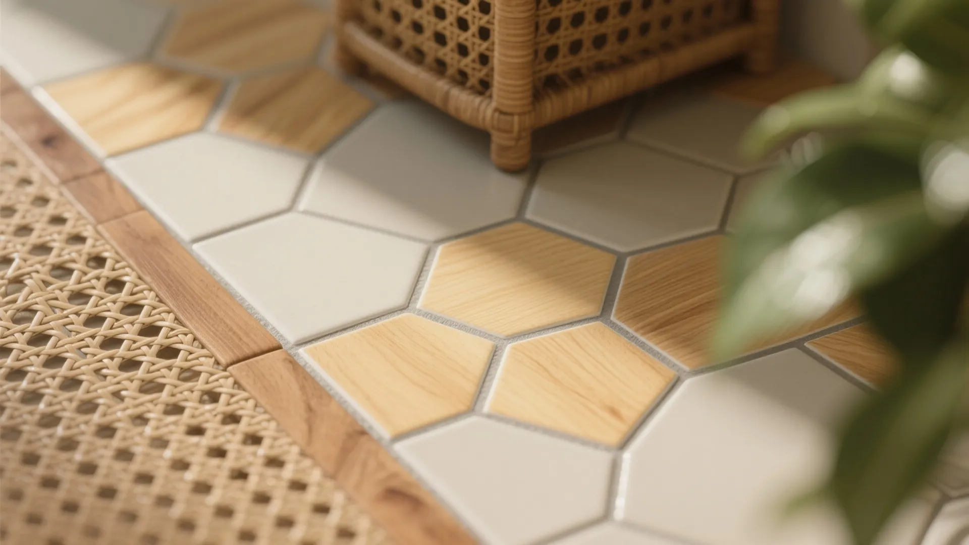 Idea 2: Honeycomb hints and woodland textures