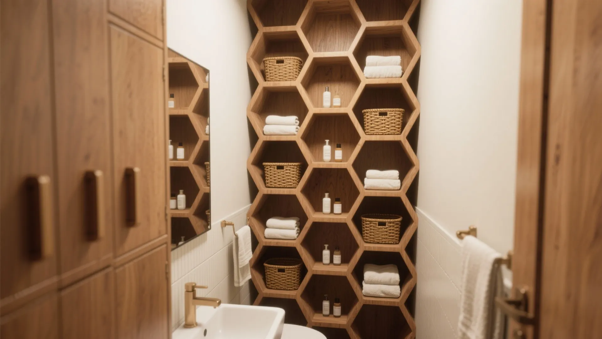 5. Clever Storage That Echoes a Hive