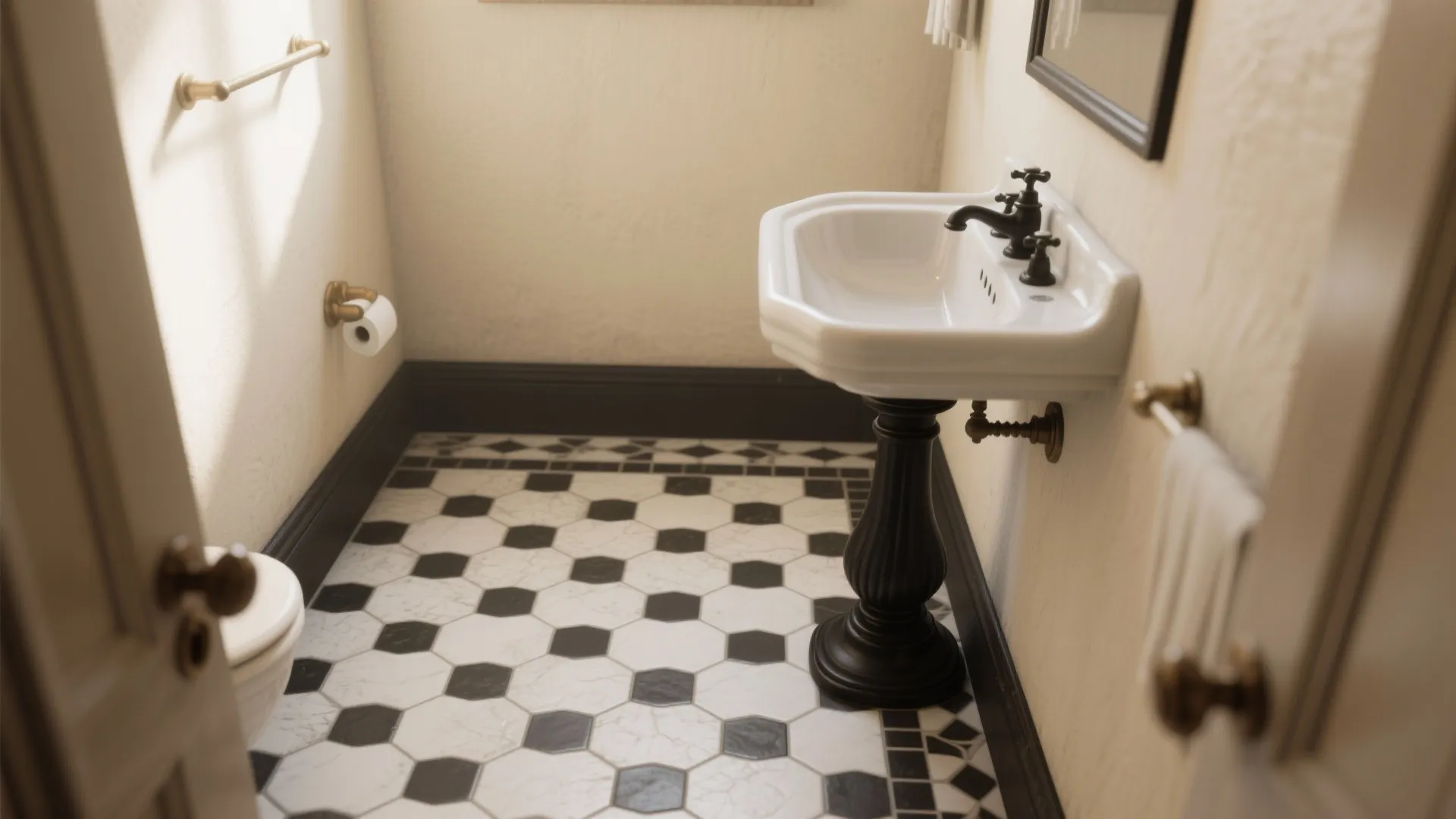 2. Hexagon Pattern for Subtle Nostalgia