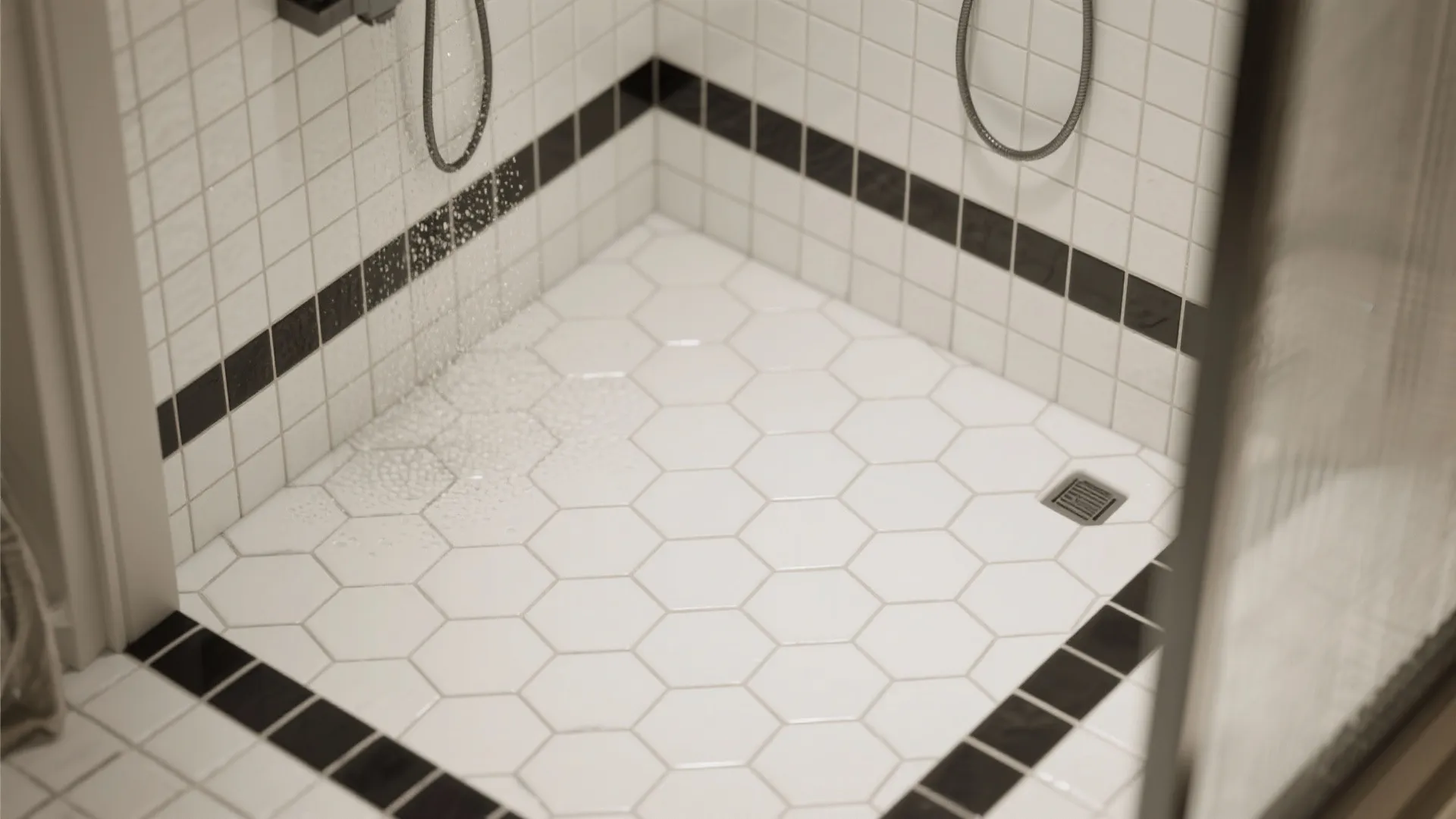 3. Hexagon Mosaic with Accent Black Border