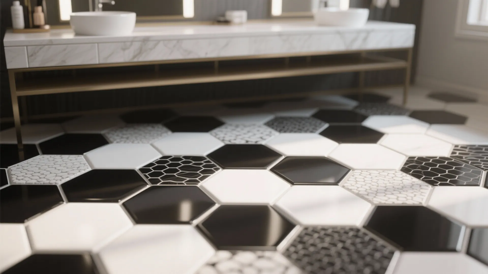 4. Geometric mix for playful contrast