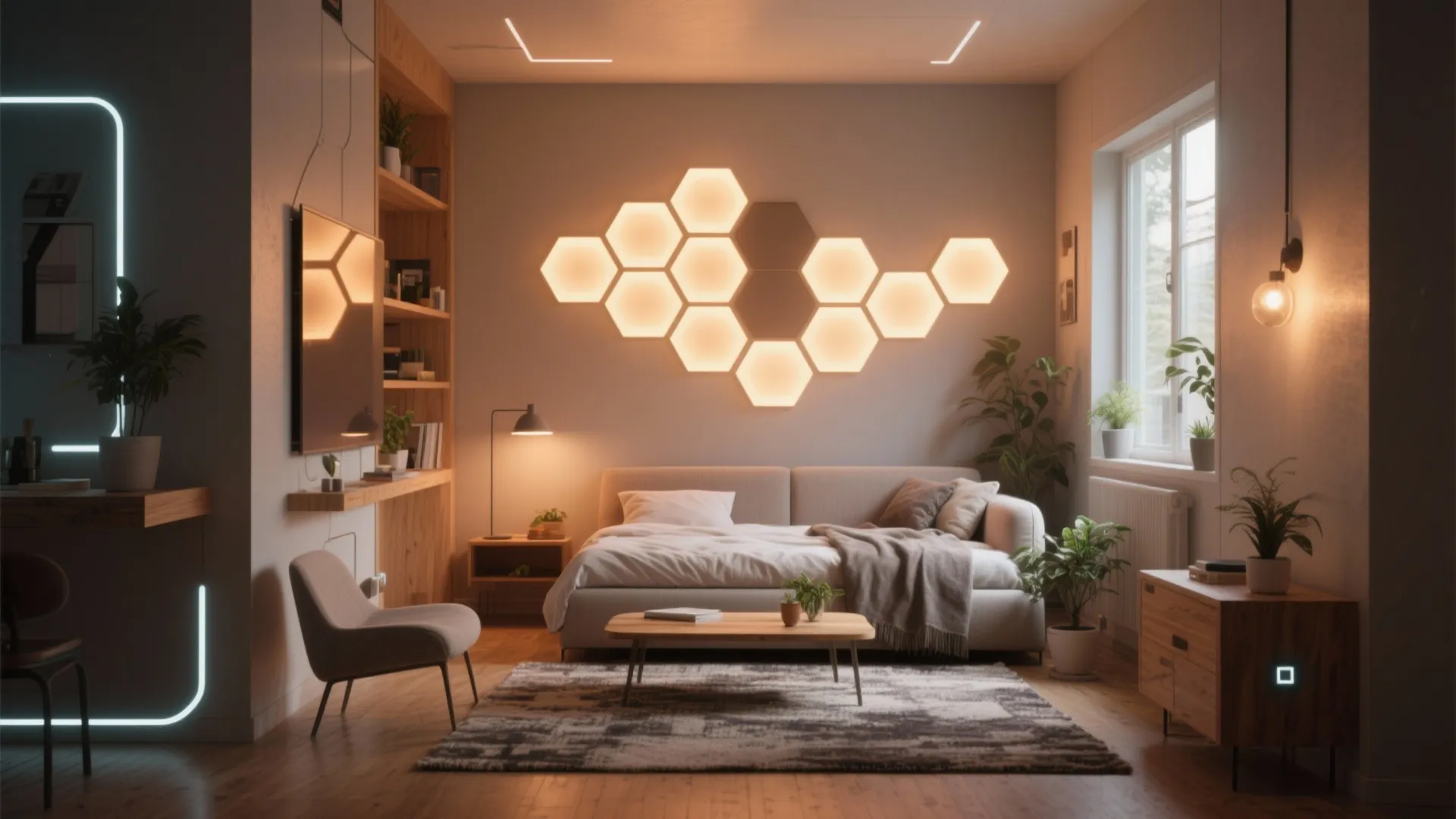 Hexagon LED Wall Lights: 5 Creative Ideas