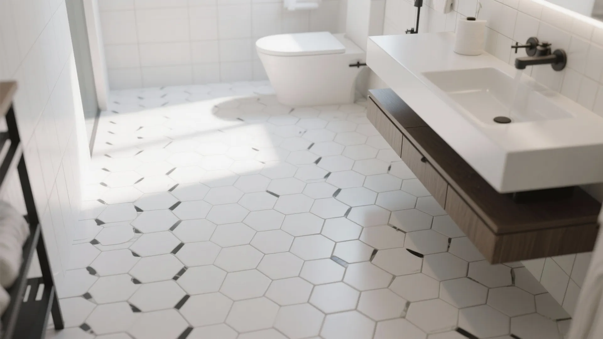 2. Hexagon Mosaic Tiles