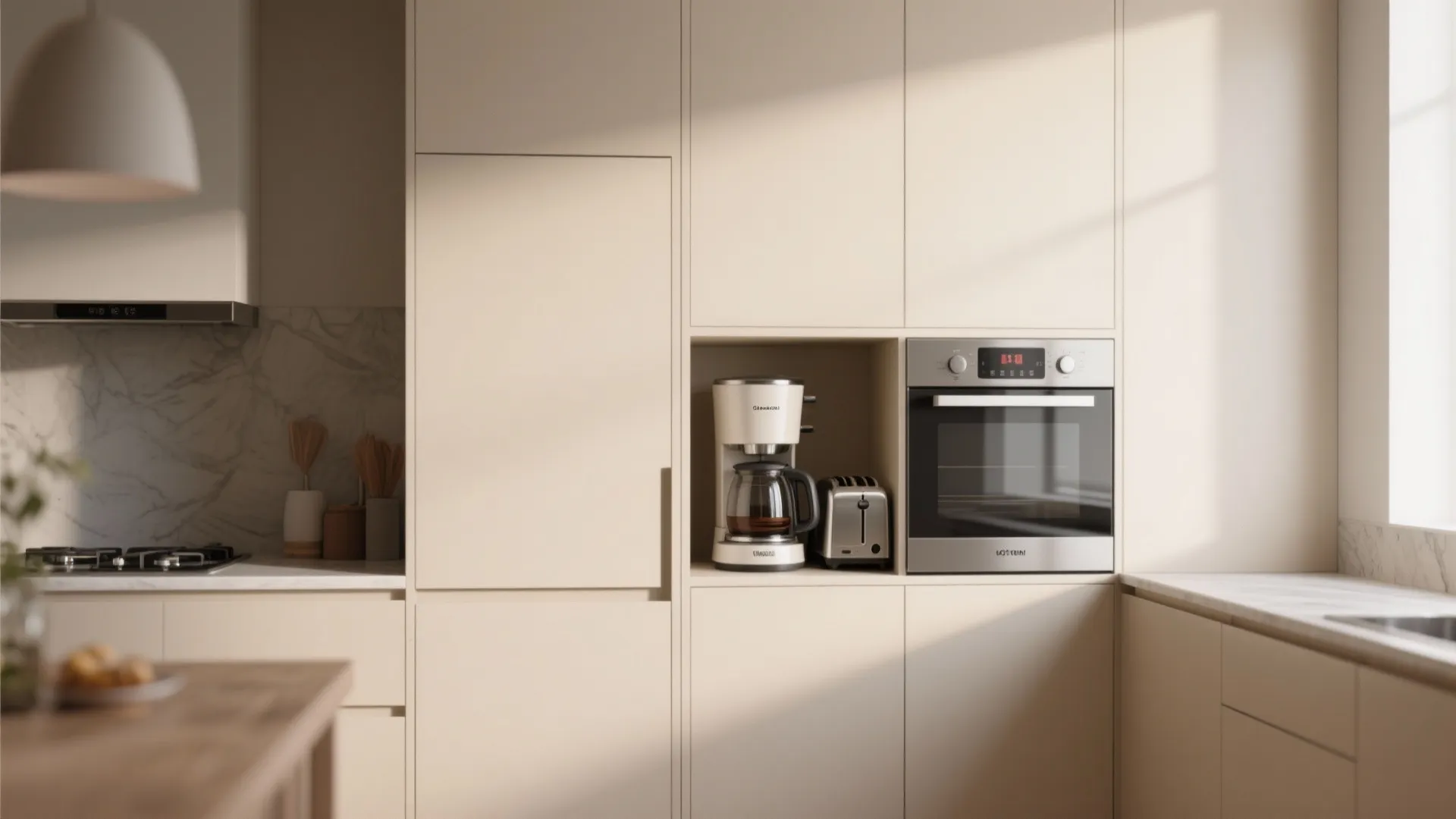 4. Hidden Appliance Cabinets