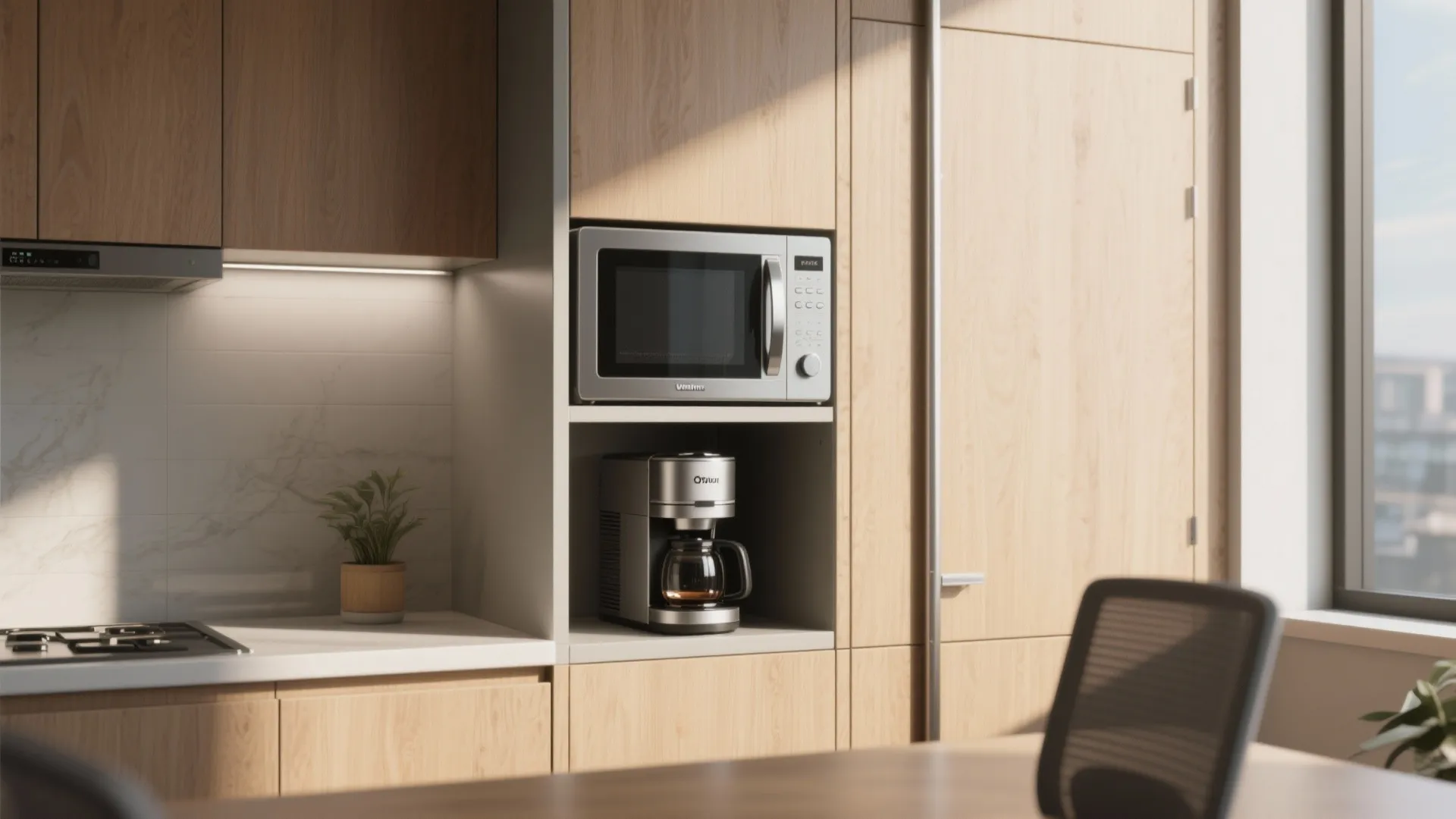9. Hidden Microwaves and Coffee Machines