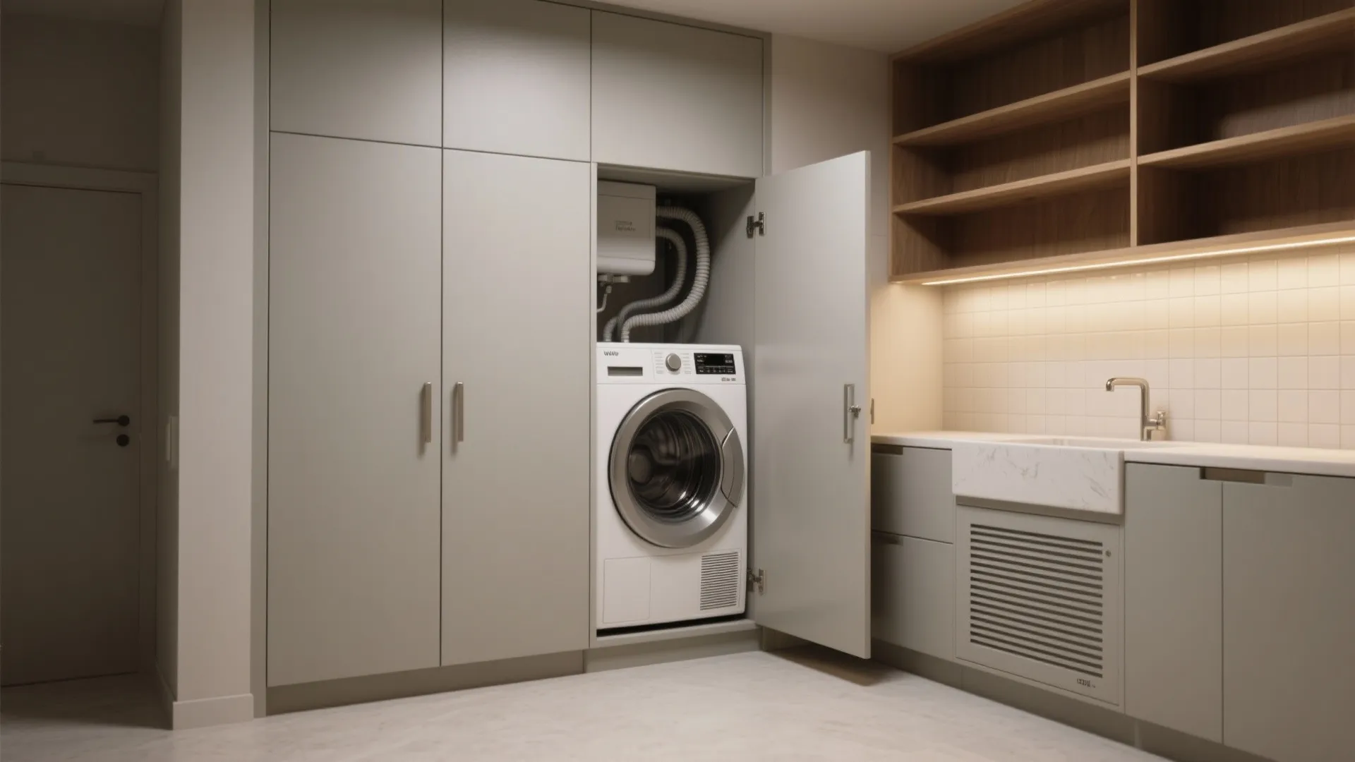3. Hide appliances behind cohesive cabinetry