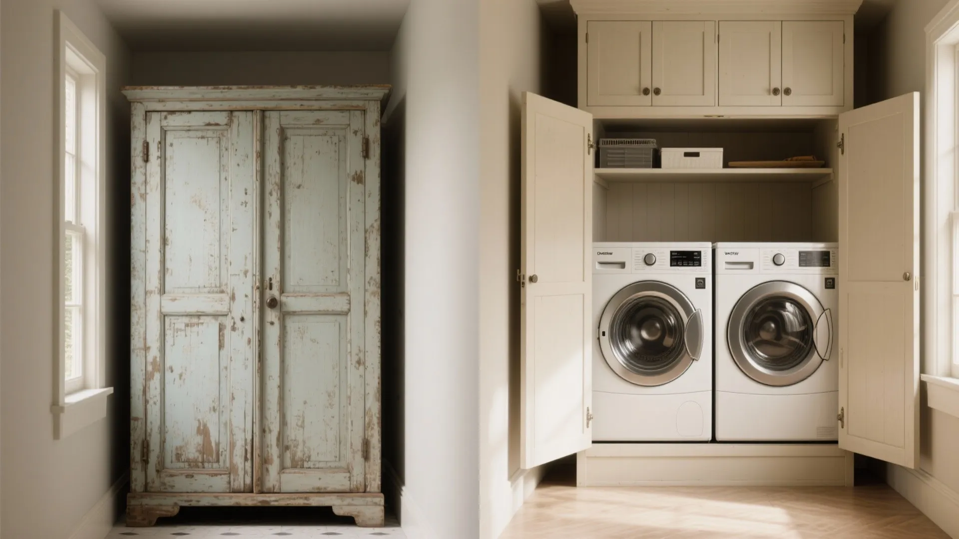 4. Mix modern machines with antique faces