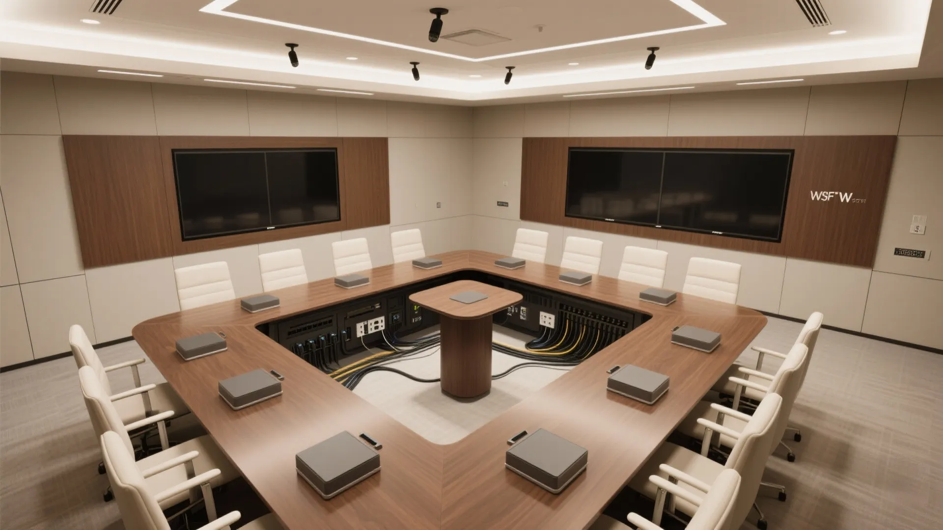 Hidden tech, visible calm: integrated AV and cable management