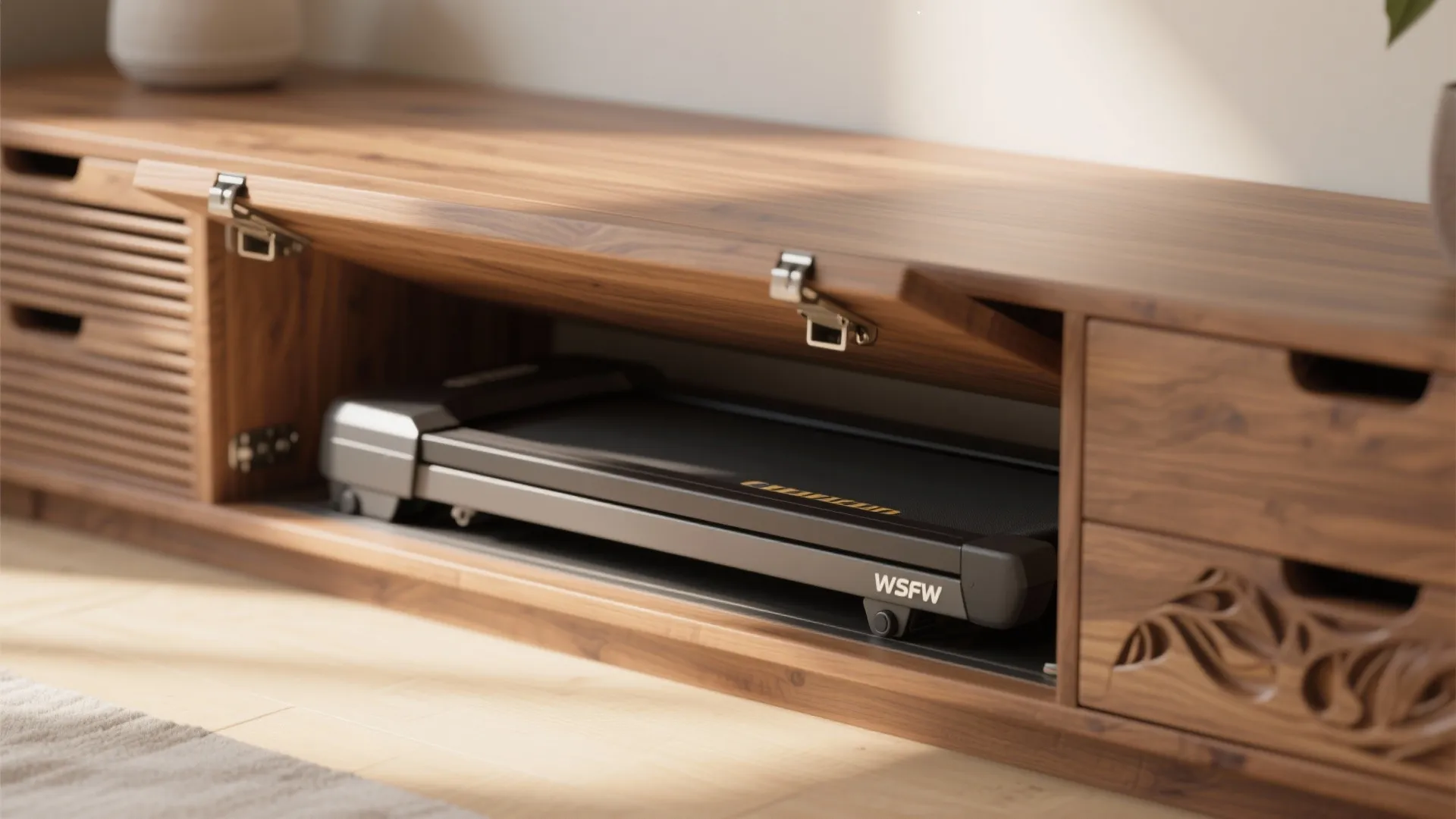 4. Use multi-purpose furniture to hide it