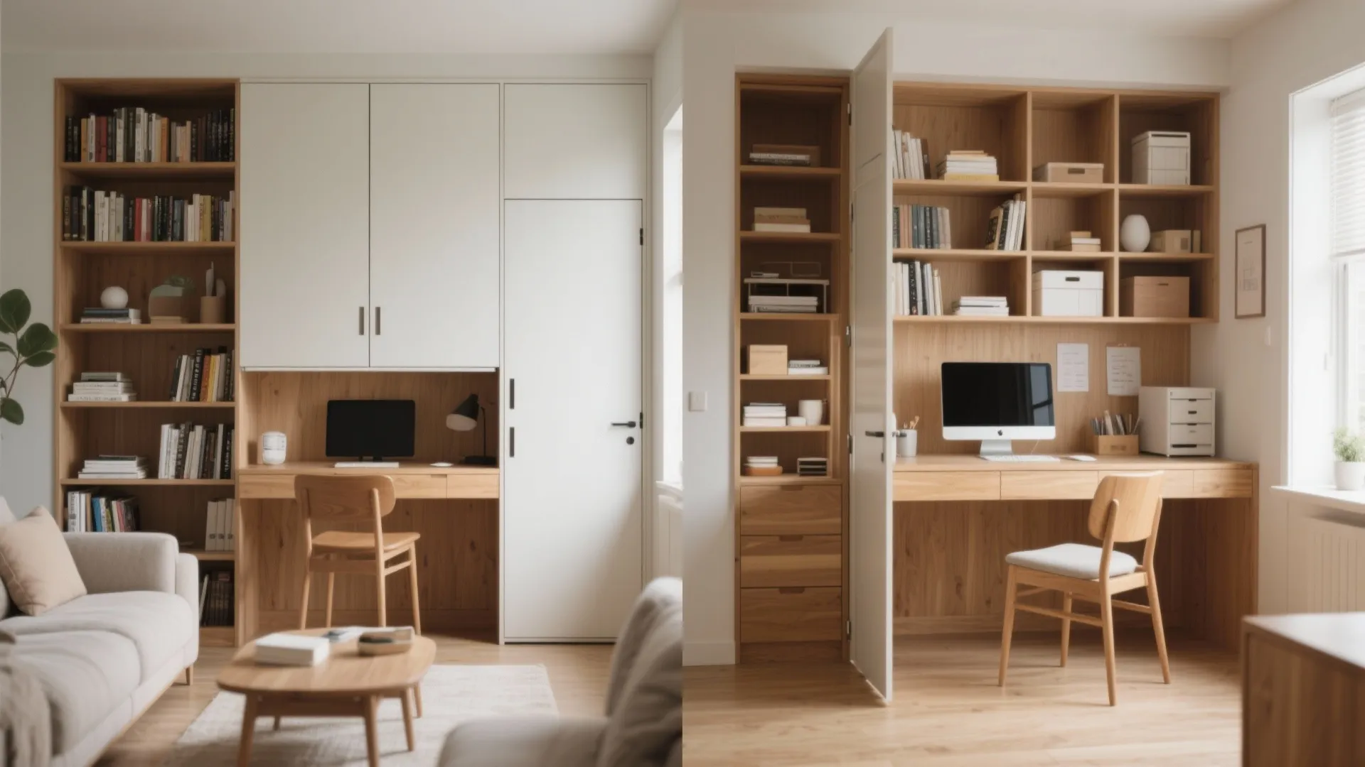 3. Built-in Hidden Desk