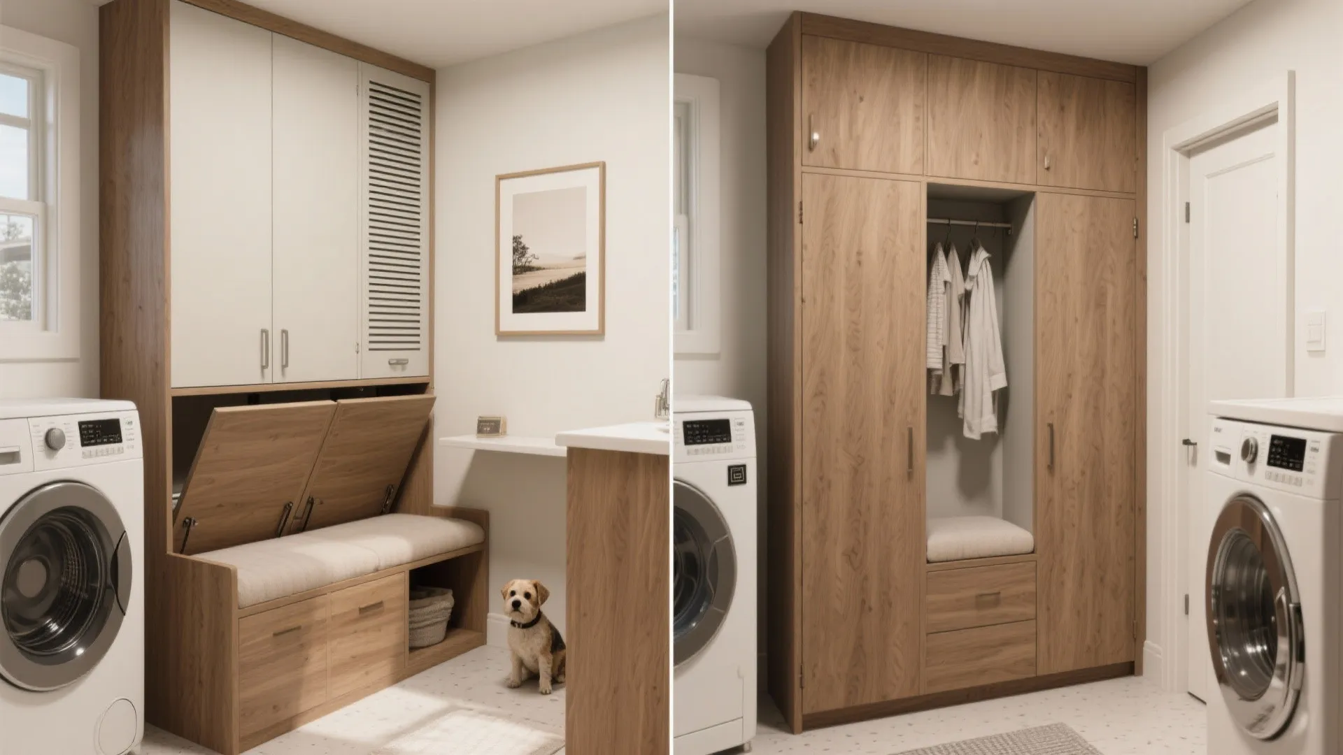 5. Hidden cabinetry and multi-use furniture