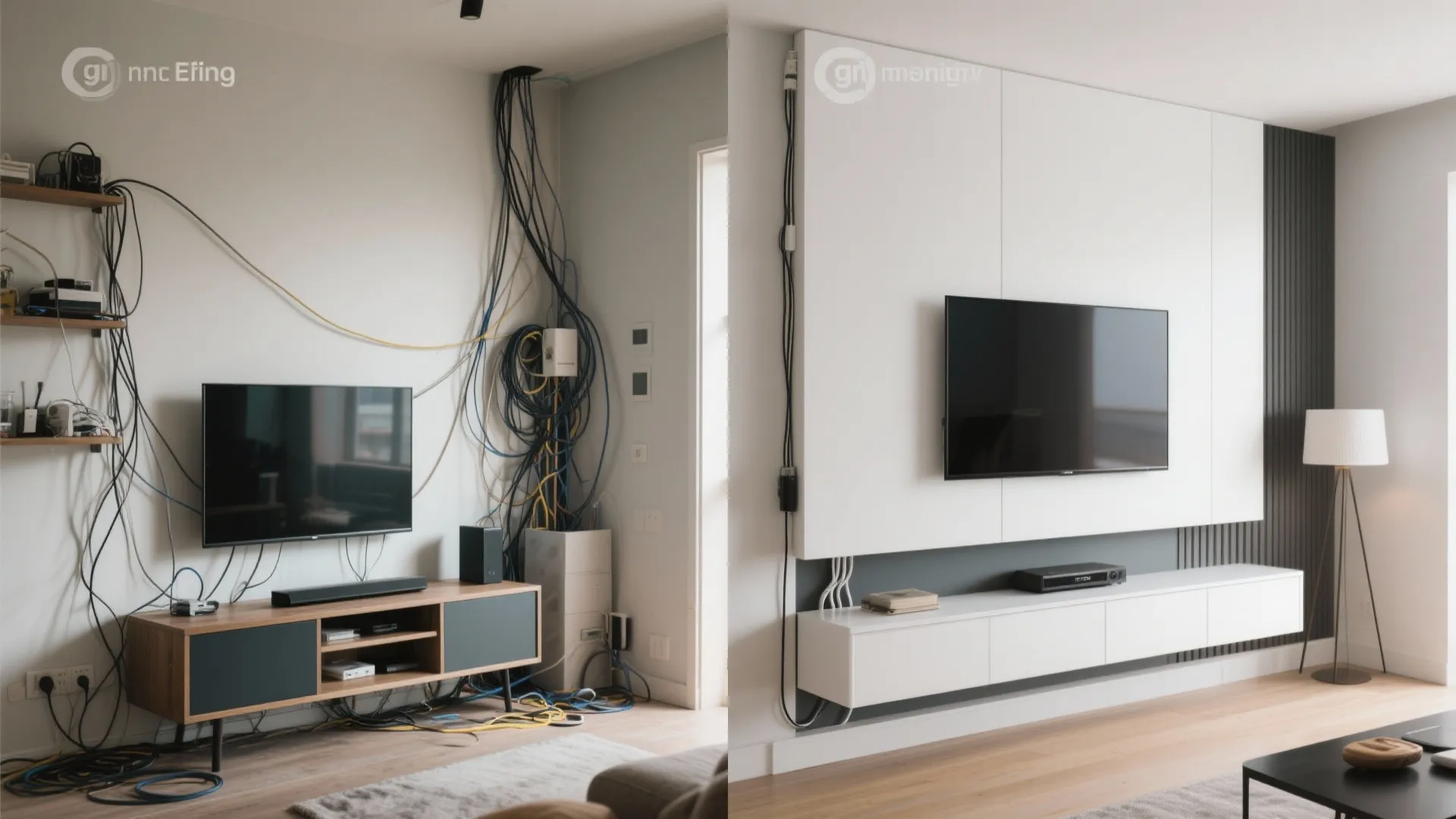 9. Hidden Cable Management