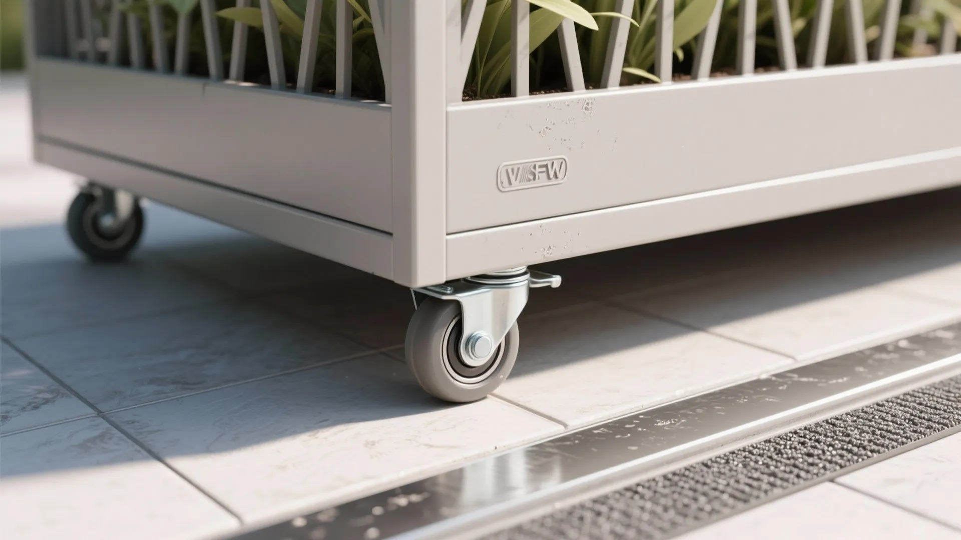 4) Lightweight Resin Boxes With Hidden Casters