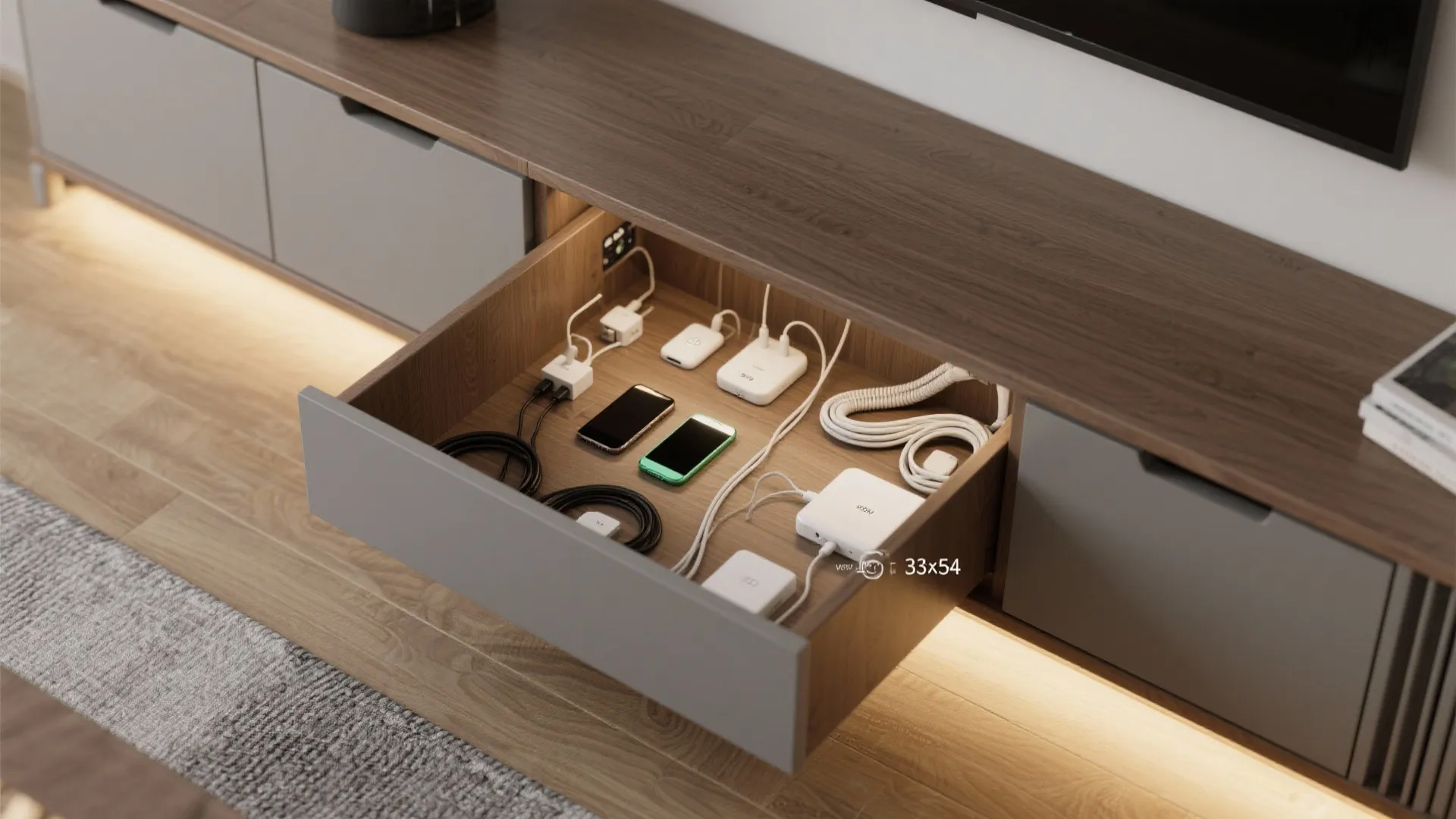 7. Hidden Charging Station Inside