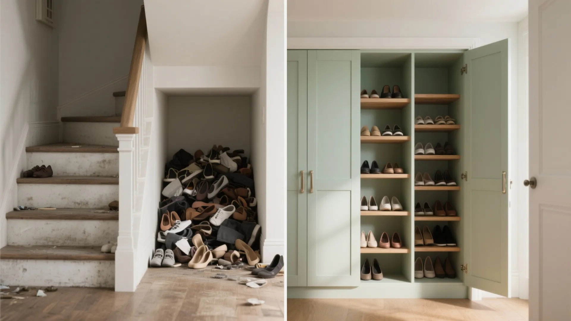 5. Hidden shoe closets in unexpected places