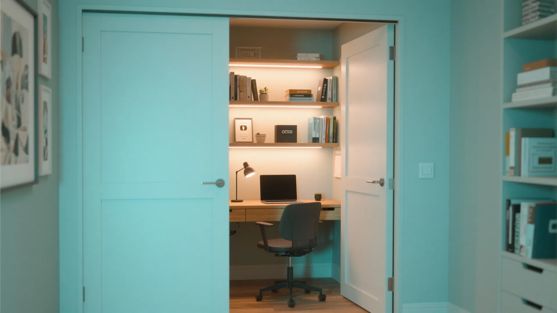 4. Hidden Desks in Closets