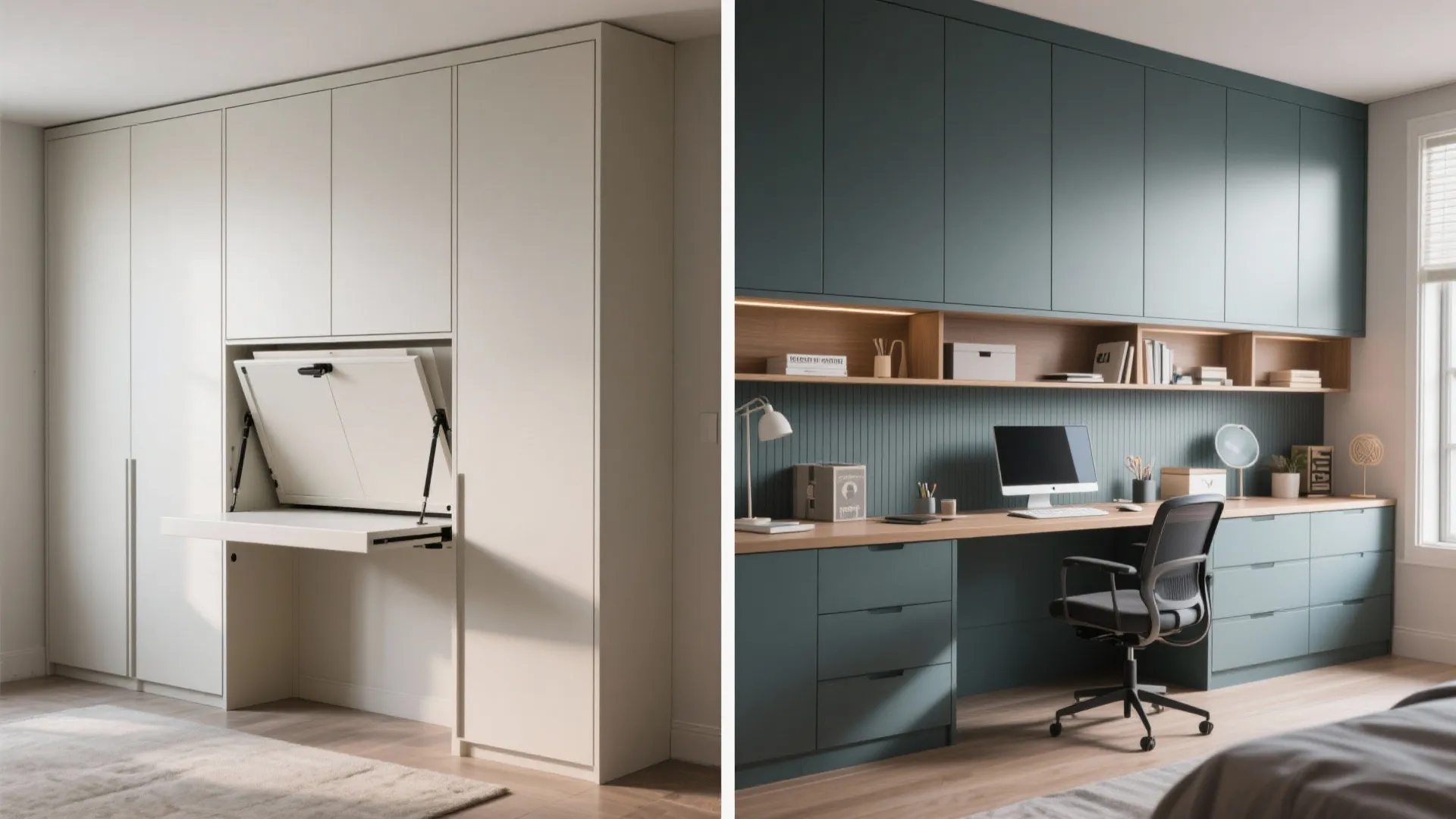 6. Built-in Cabinetry with Hidden Desk