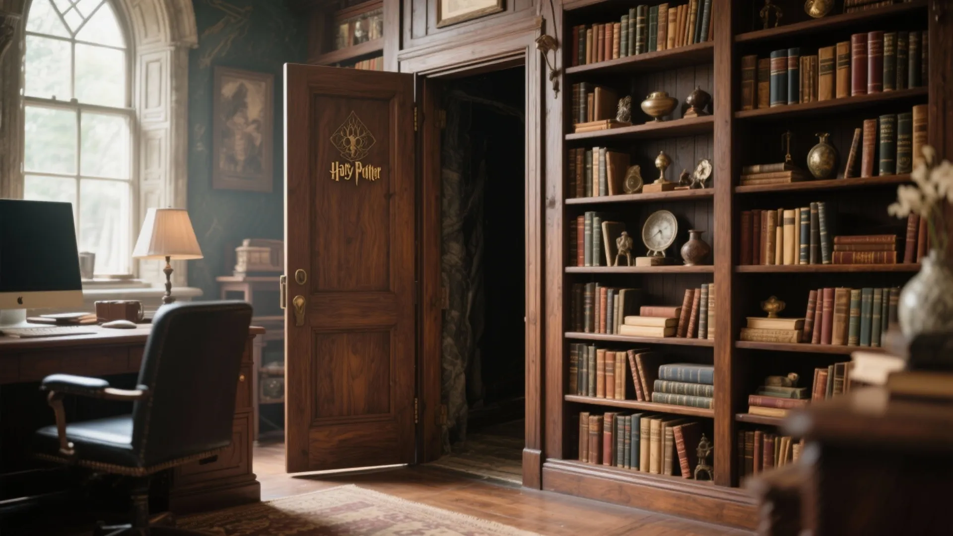 6. Hidden Door Bookshelf