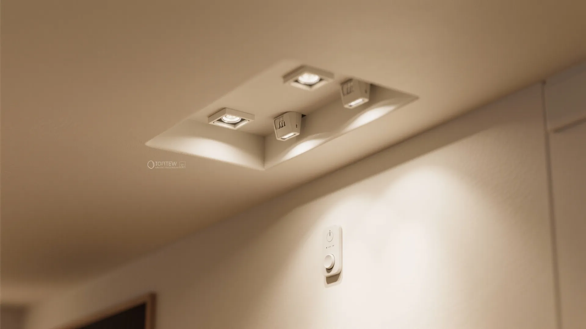 5. Hidden downlights with smart controls