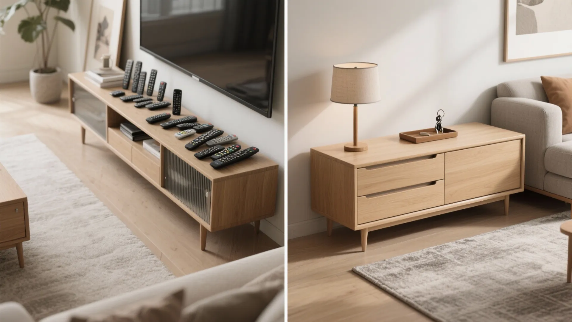 Minimalist Small Chest with Hidden Drawers