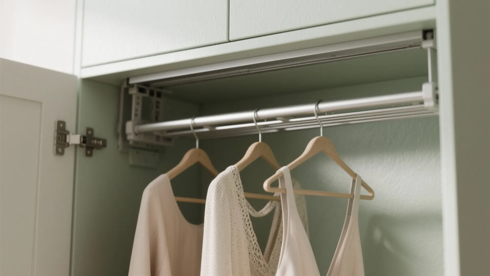 3. Hidden drying and hanging storage