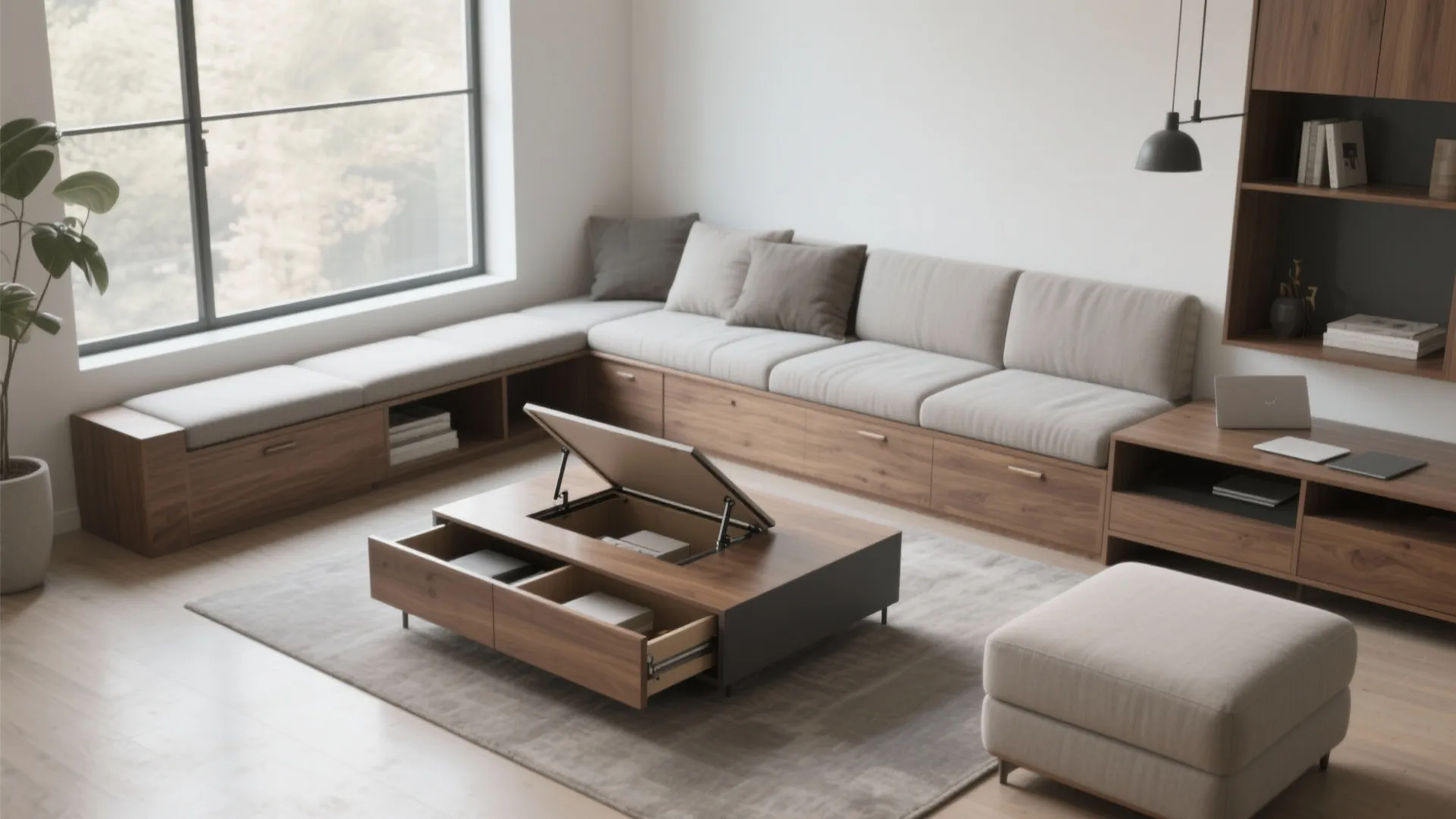 Multi-Tasking Furniture With Hidden Storage