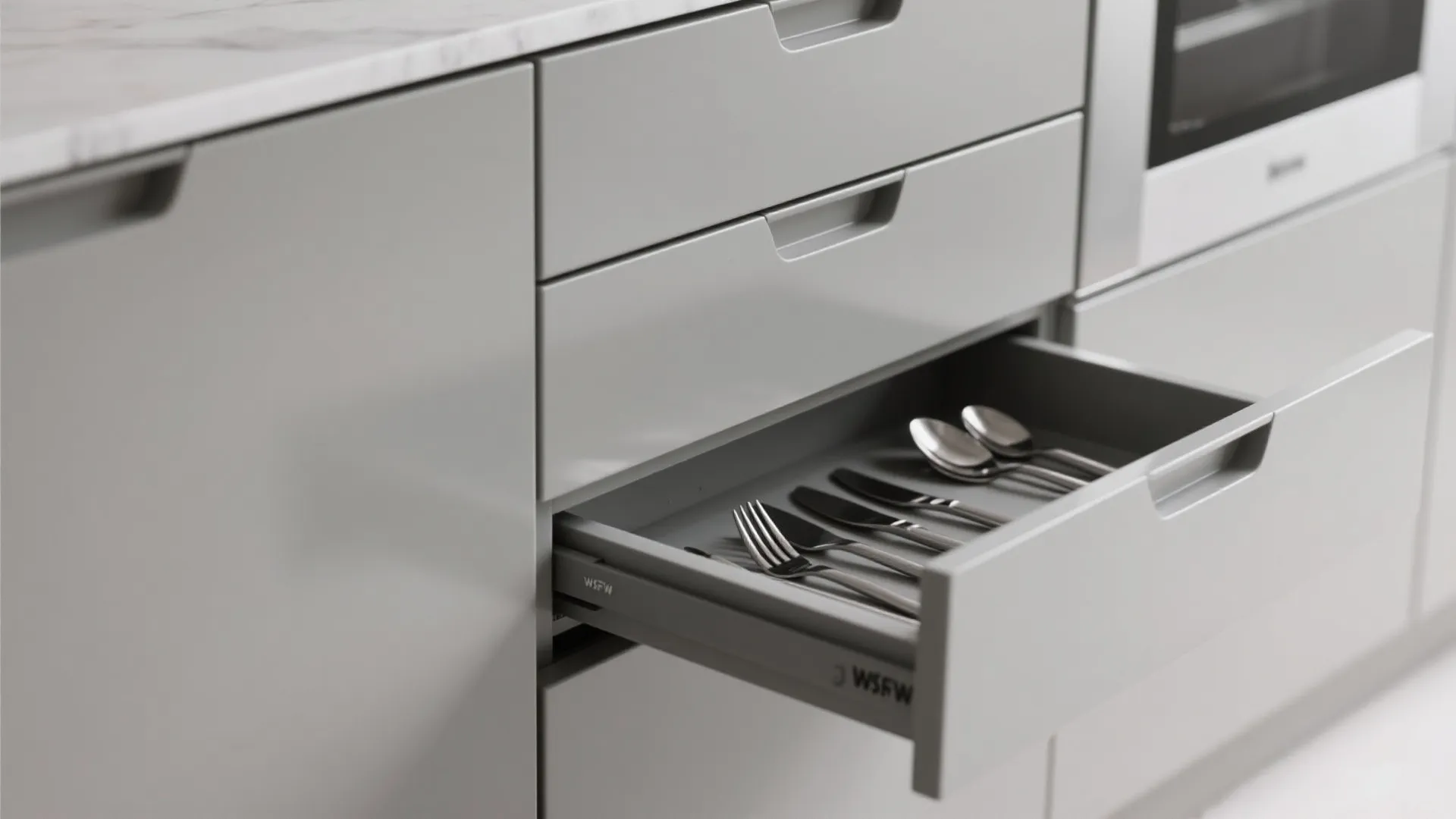 Minimalist storage with hidden hardware