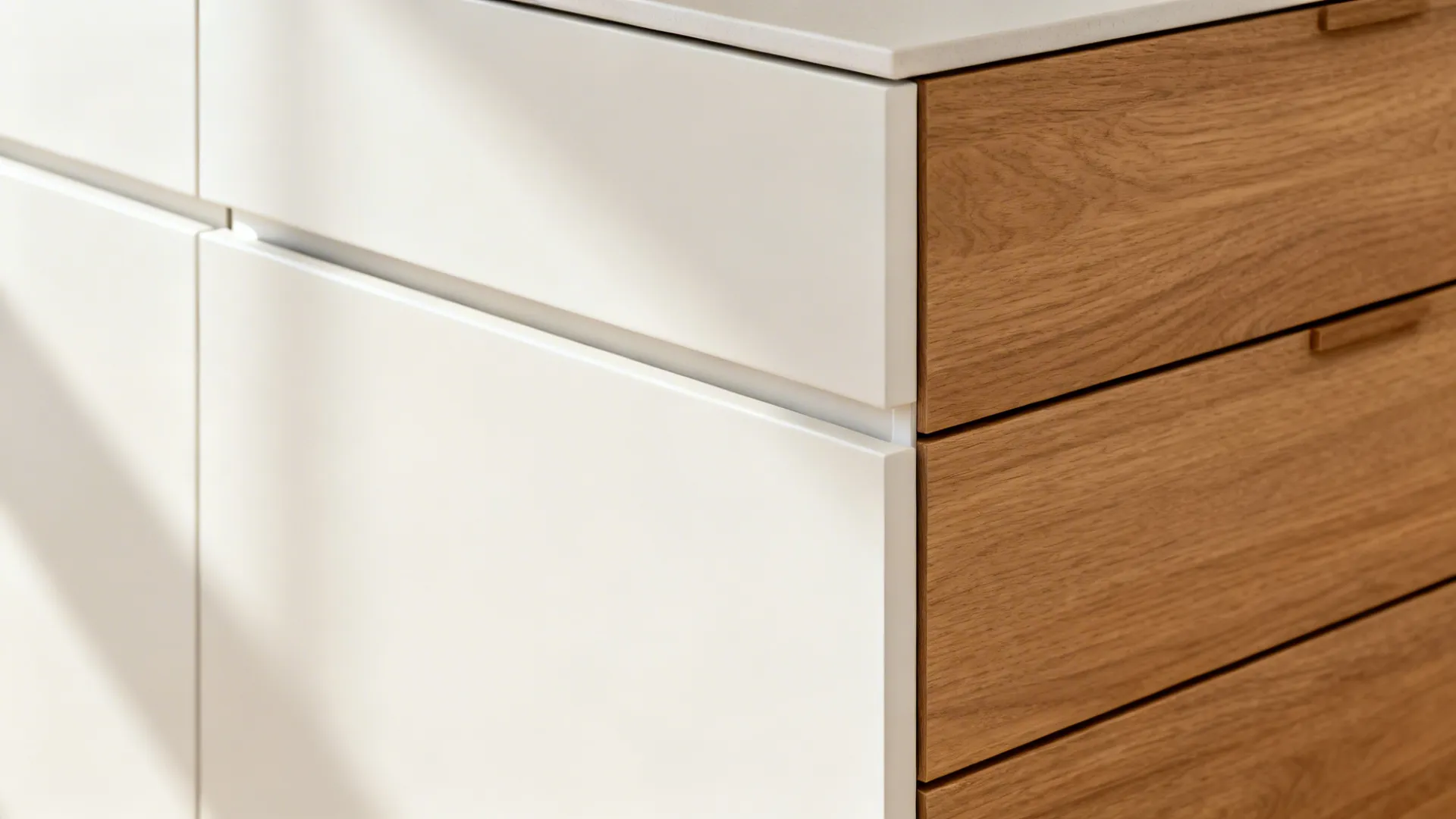 Minimalist cabinet systems with hidden hardware