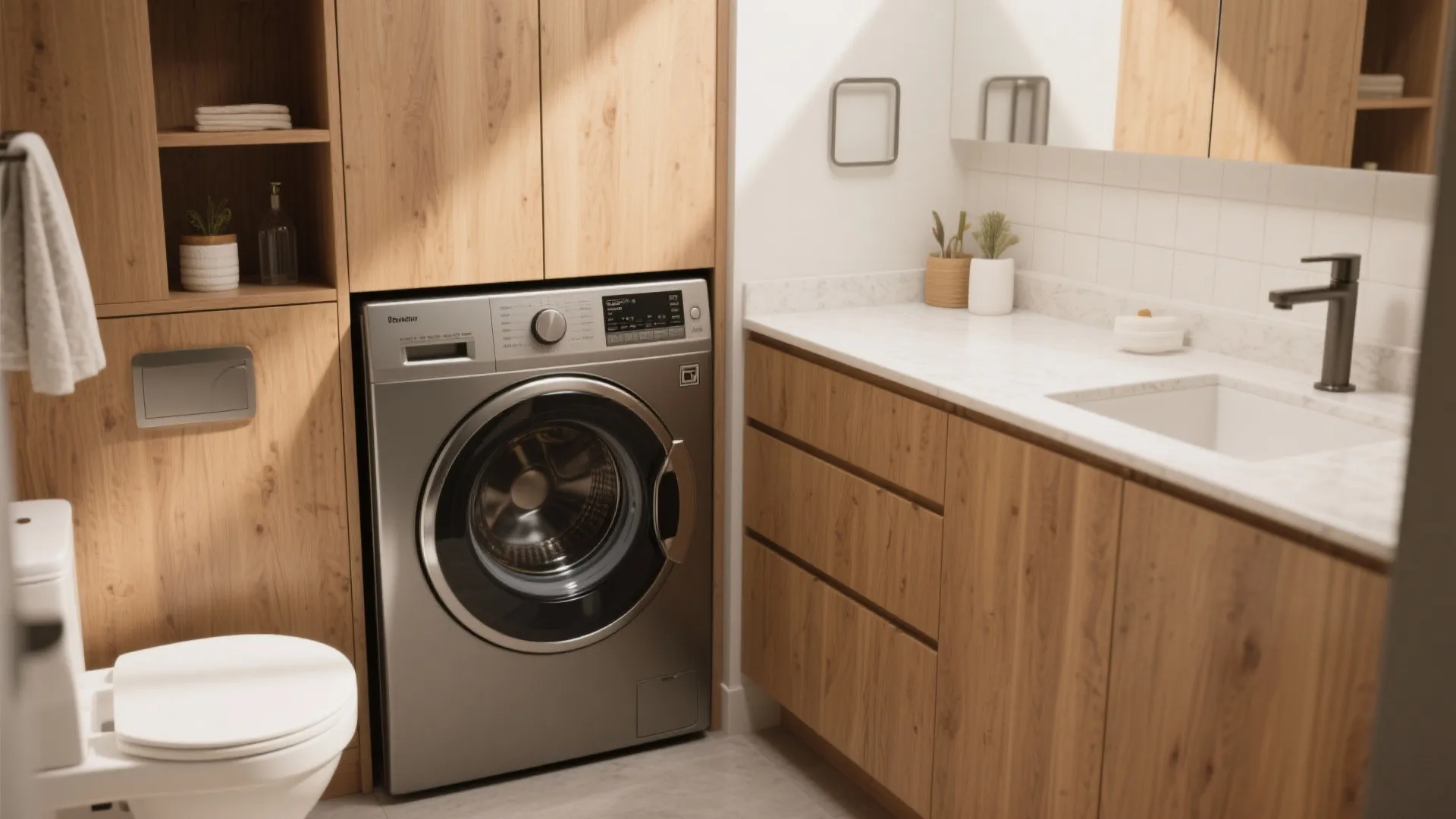 6. Hidden Laundry Corner