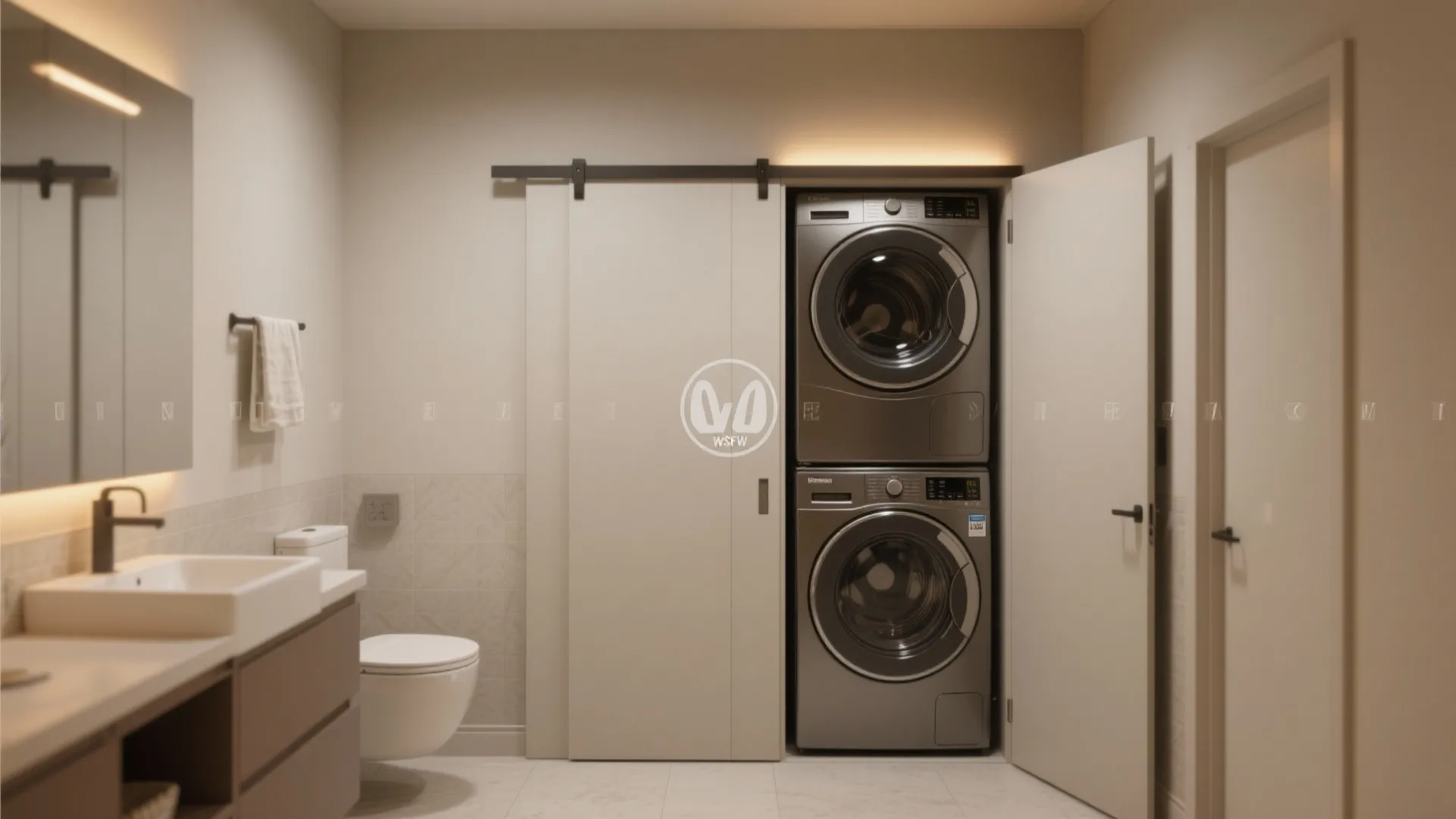 10. Hidden Laundry Corner