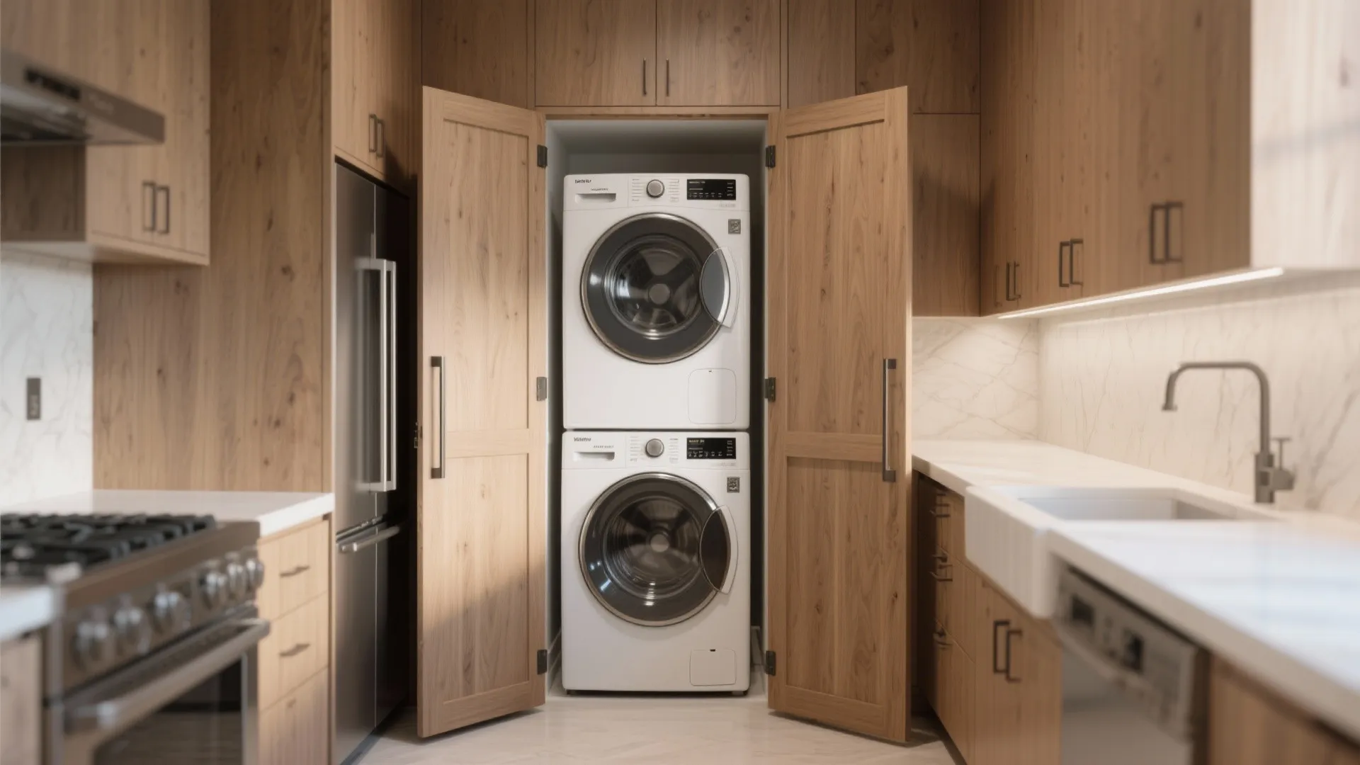 1. Hide It Behind Cabinet Doors