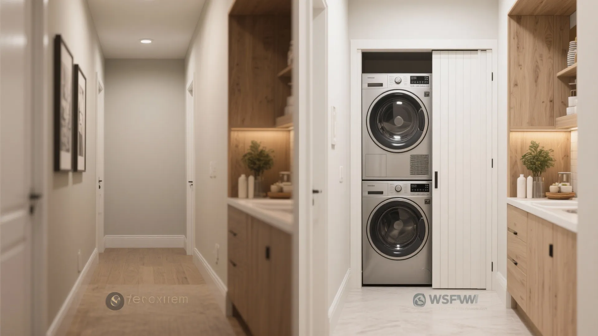 8. Hidden Laundry Nook