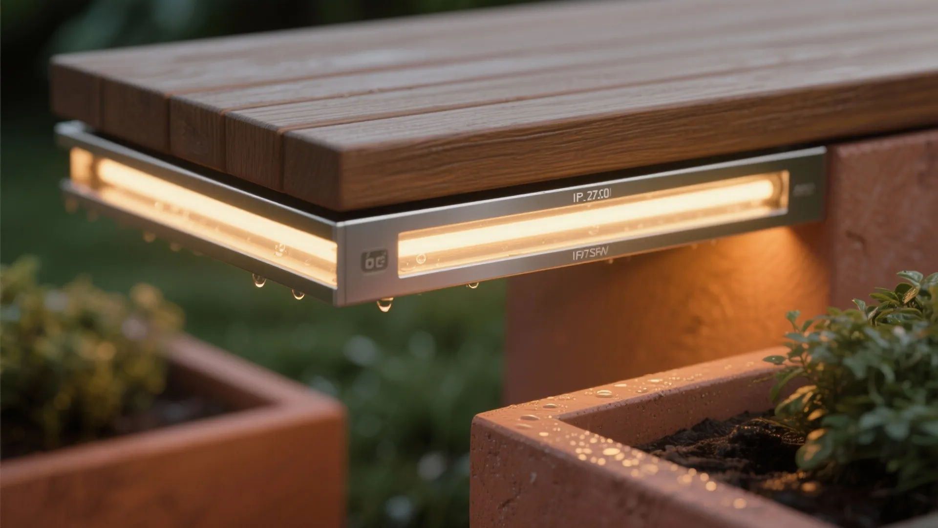Hidden LED Strips Under Rails and Benches