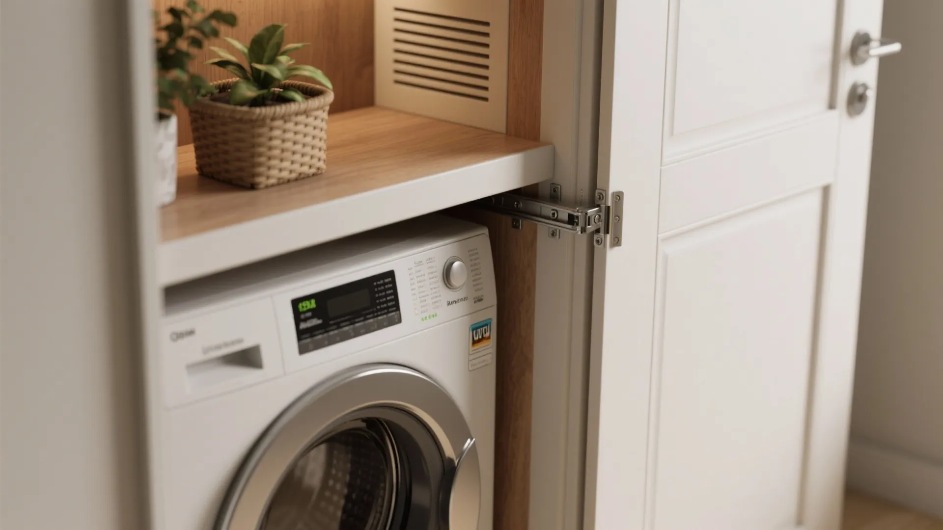 5. Hidden Washer Nooks and Pocket Doors