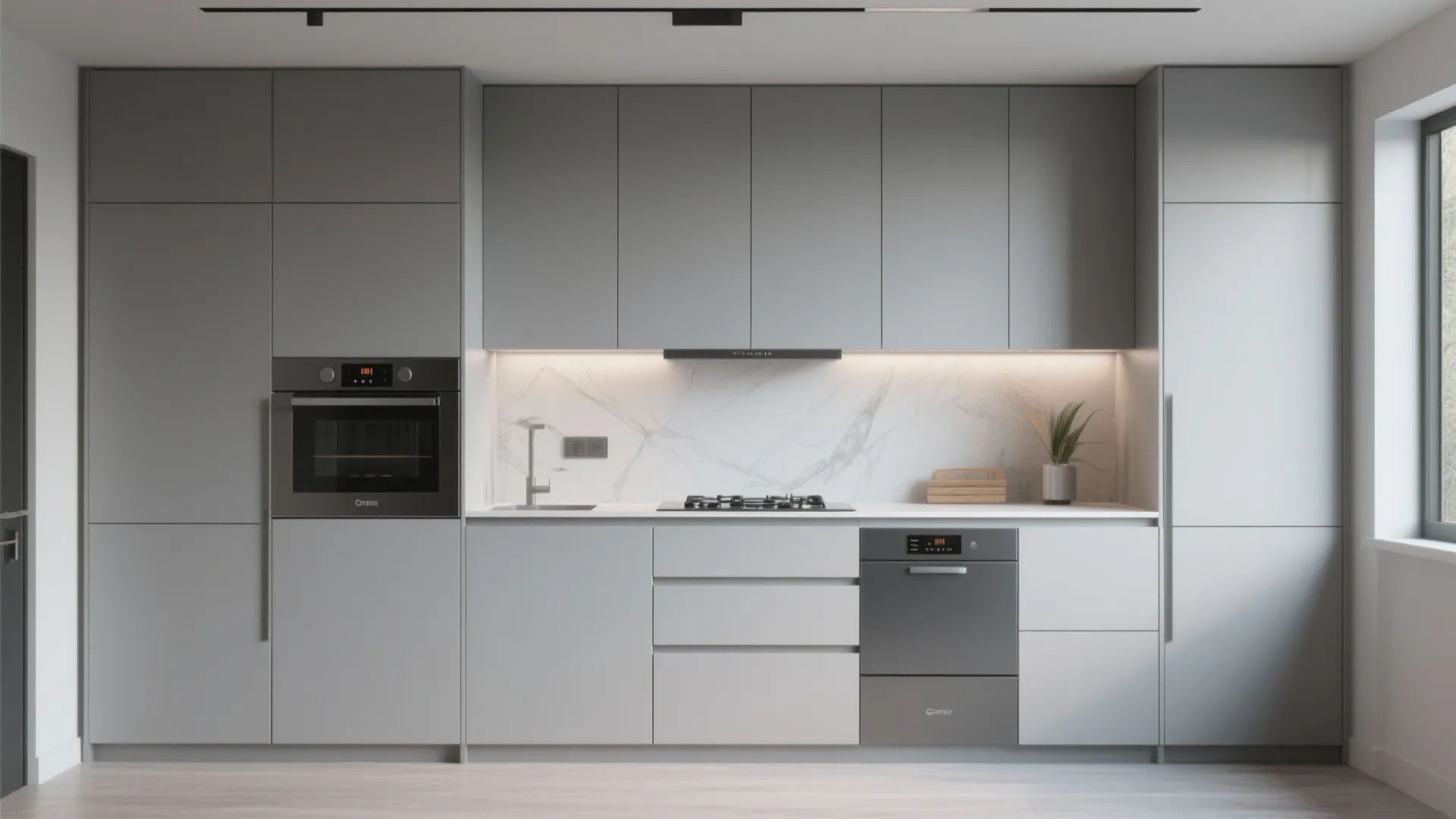 9. Continuous Paneling with Hidden Doors